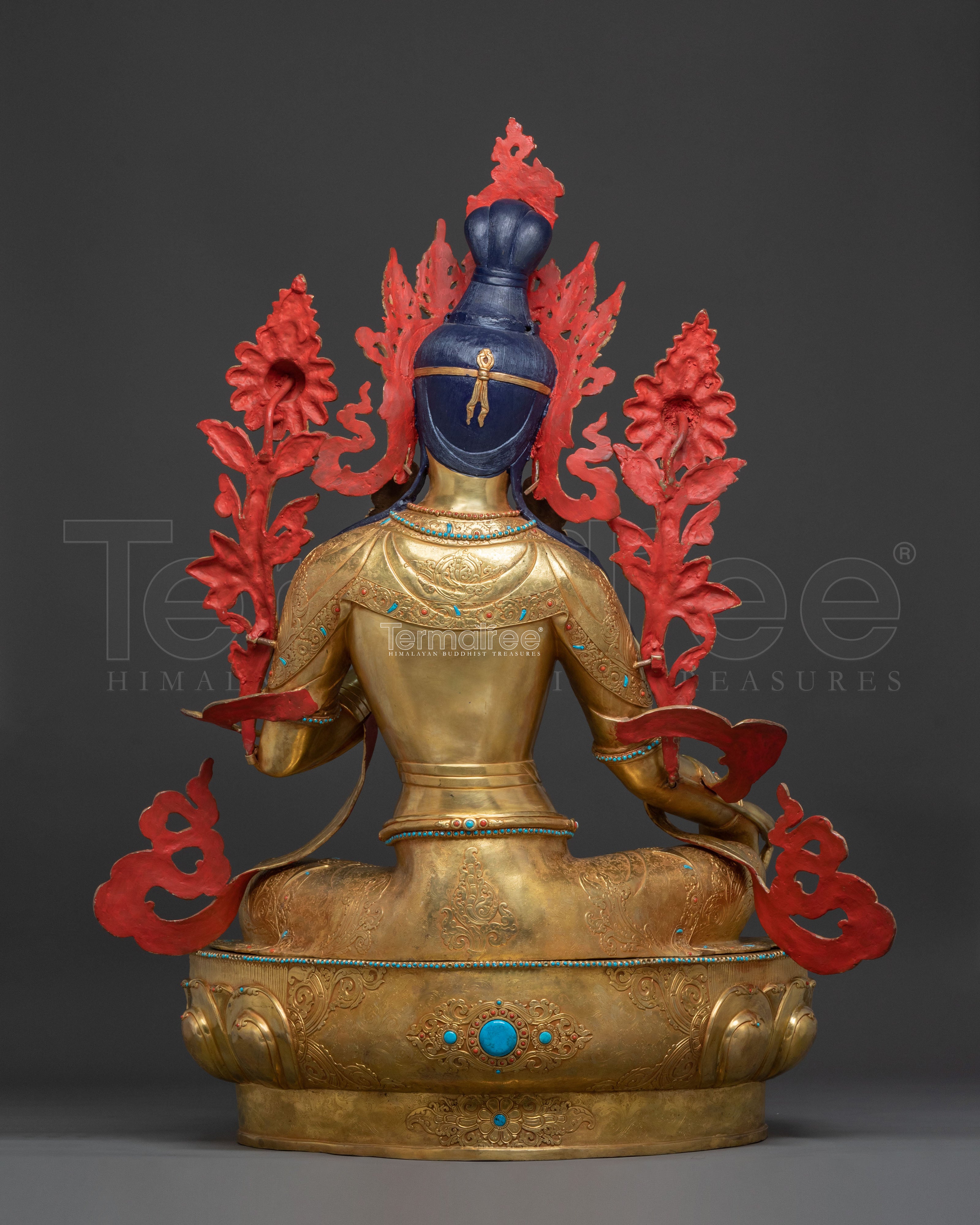 Traditional Nepalese Green Tara Statue