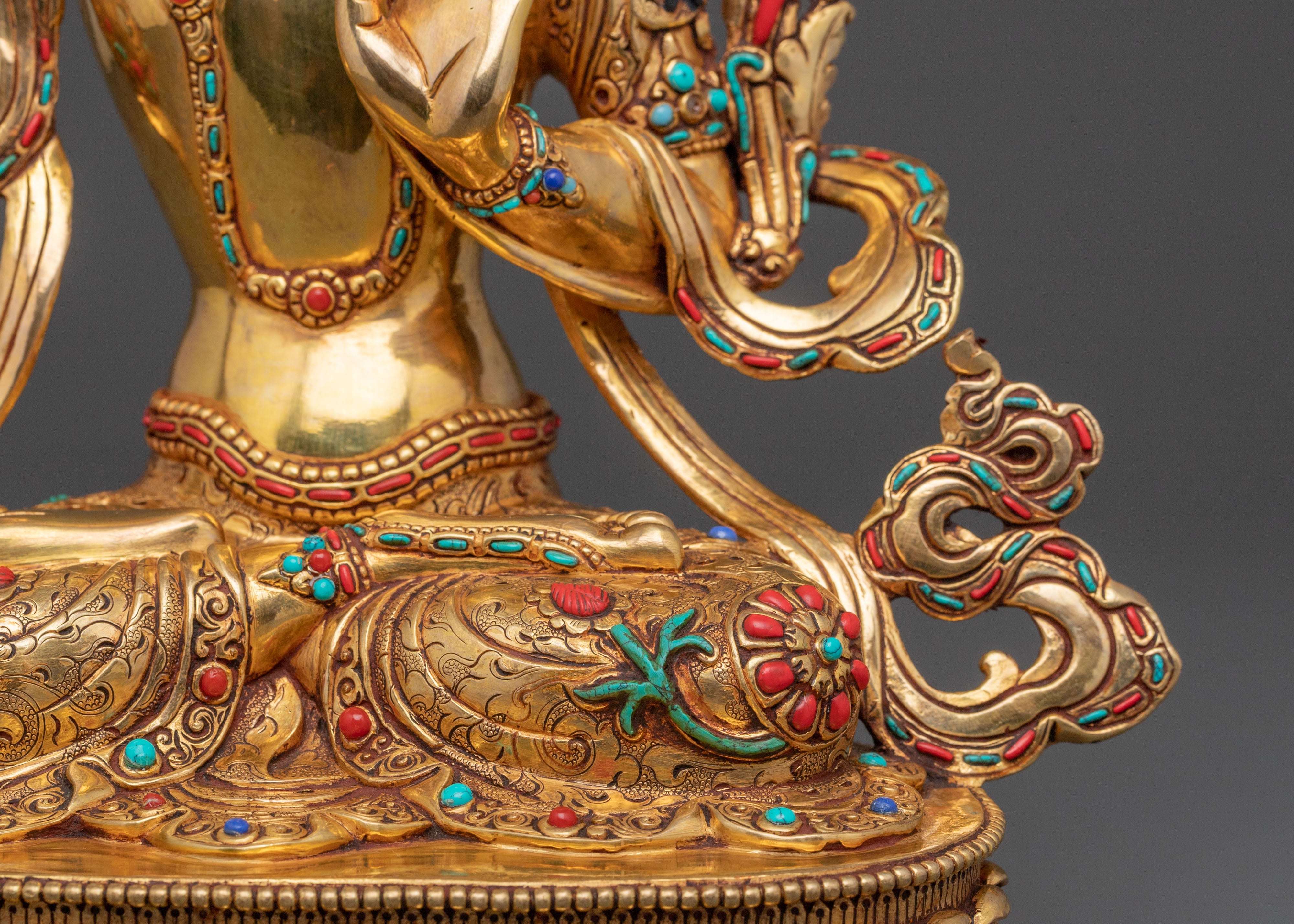 Manjushri Wisdom Buddha Statue | Sacred Bodhisattva Meditation Sculpture