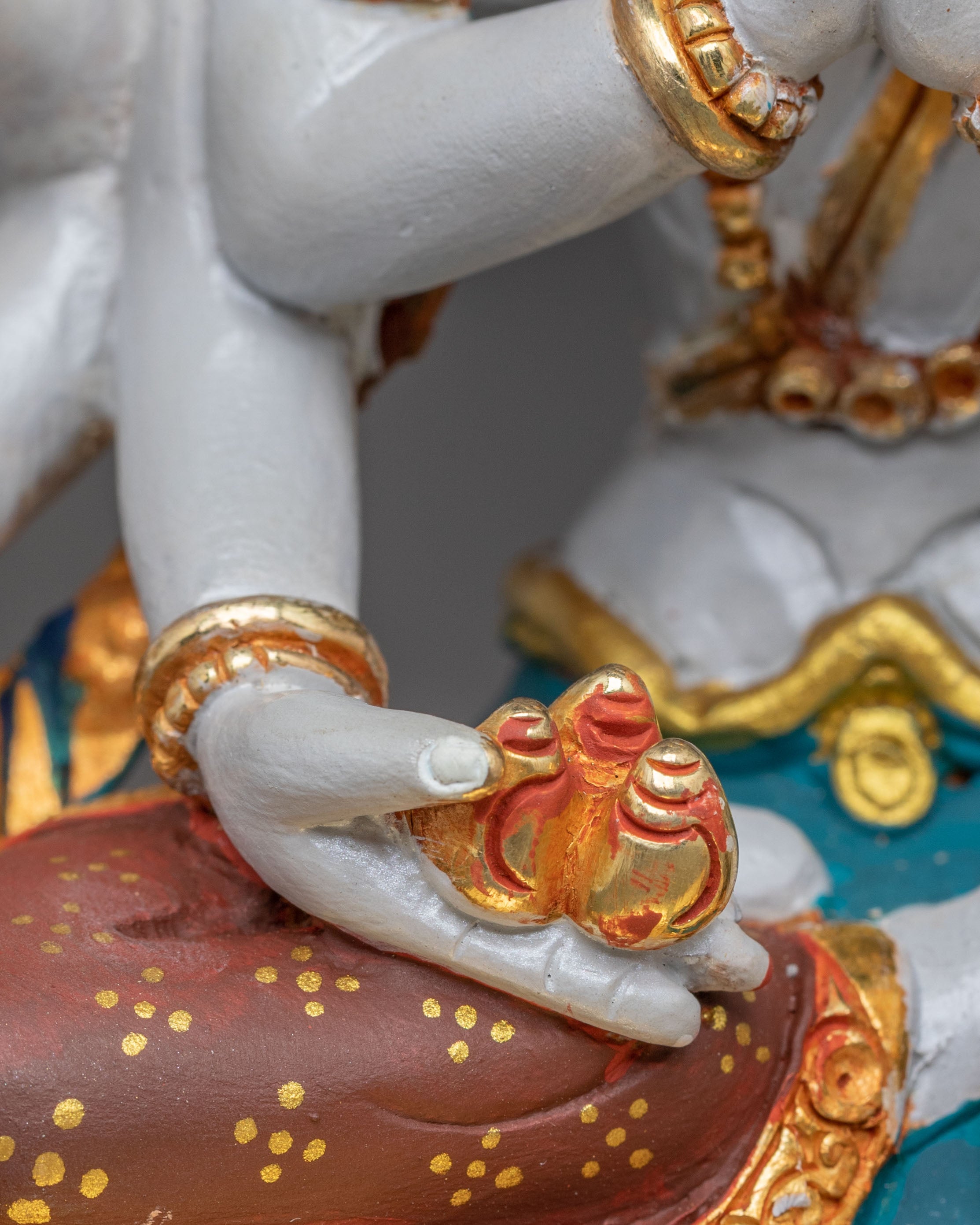 Compassion Goddess Cundi Statue – Handcrafted Gilded Copper Statue