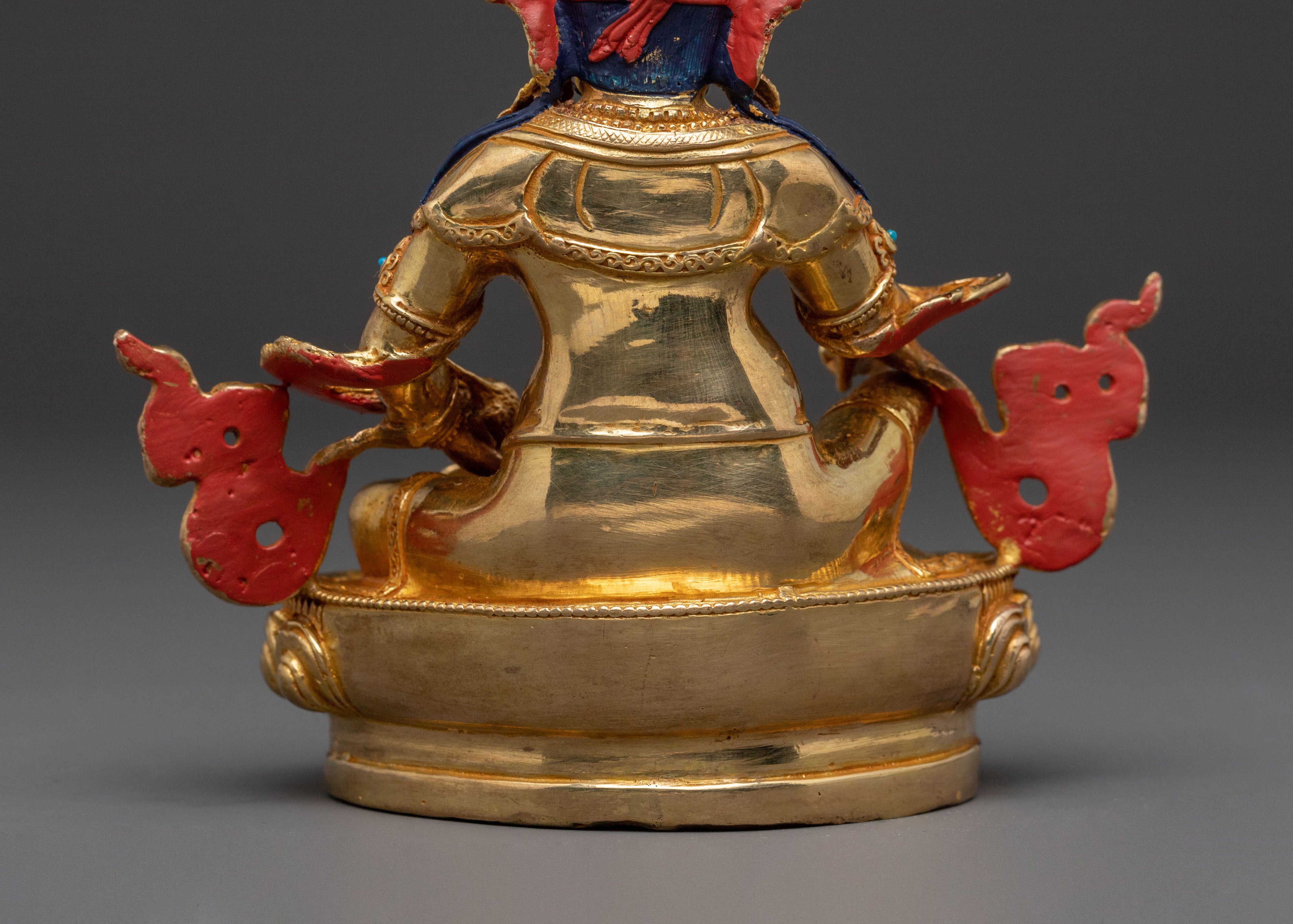 Dzambhala 24K Gold Gilded Statue with Copper Body