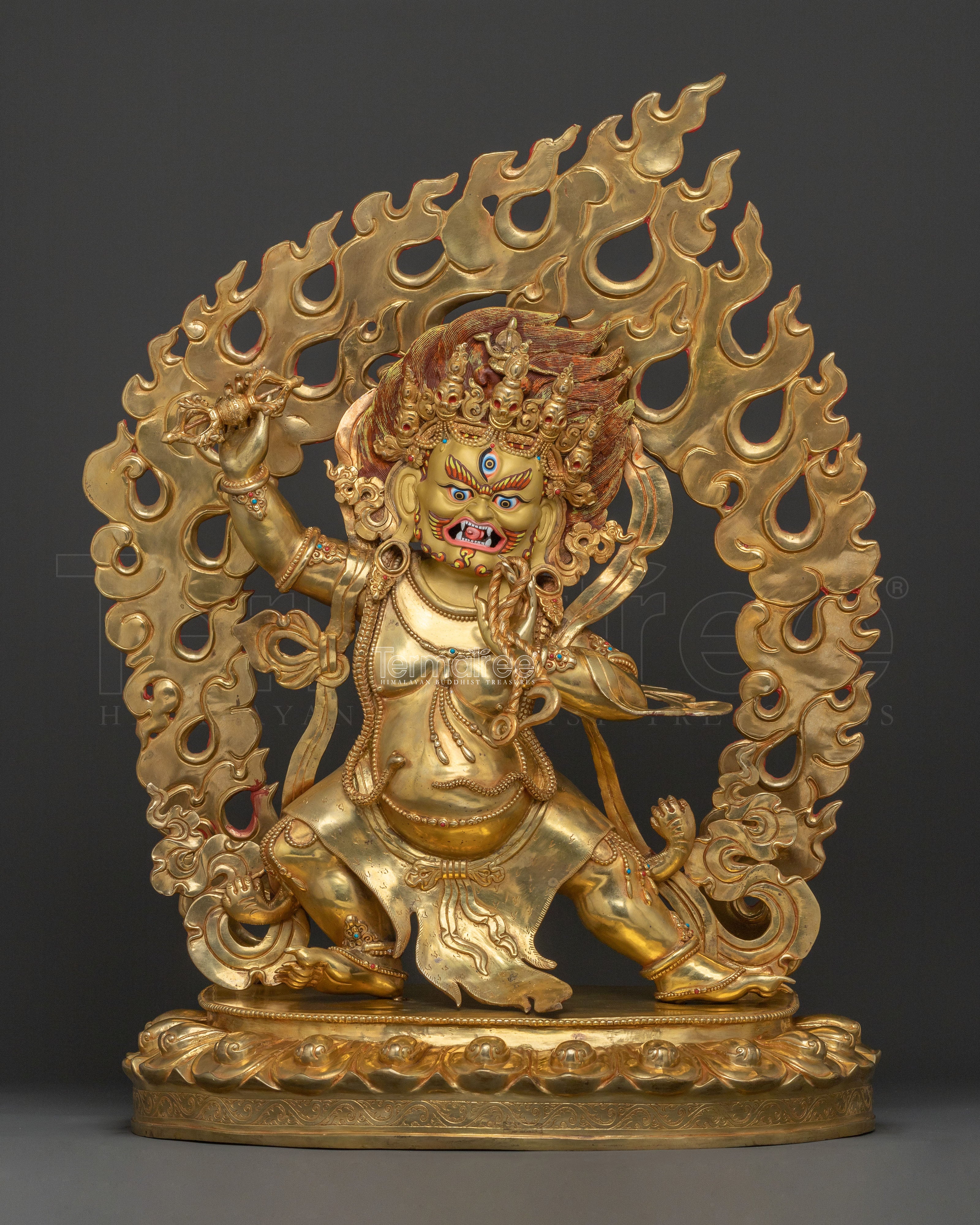 Protector Vajrapani Sculpture | Handcrafted Spiritual Art