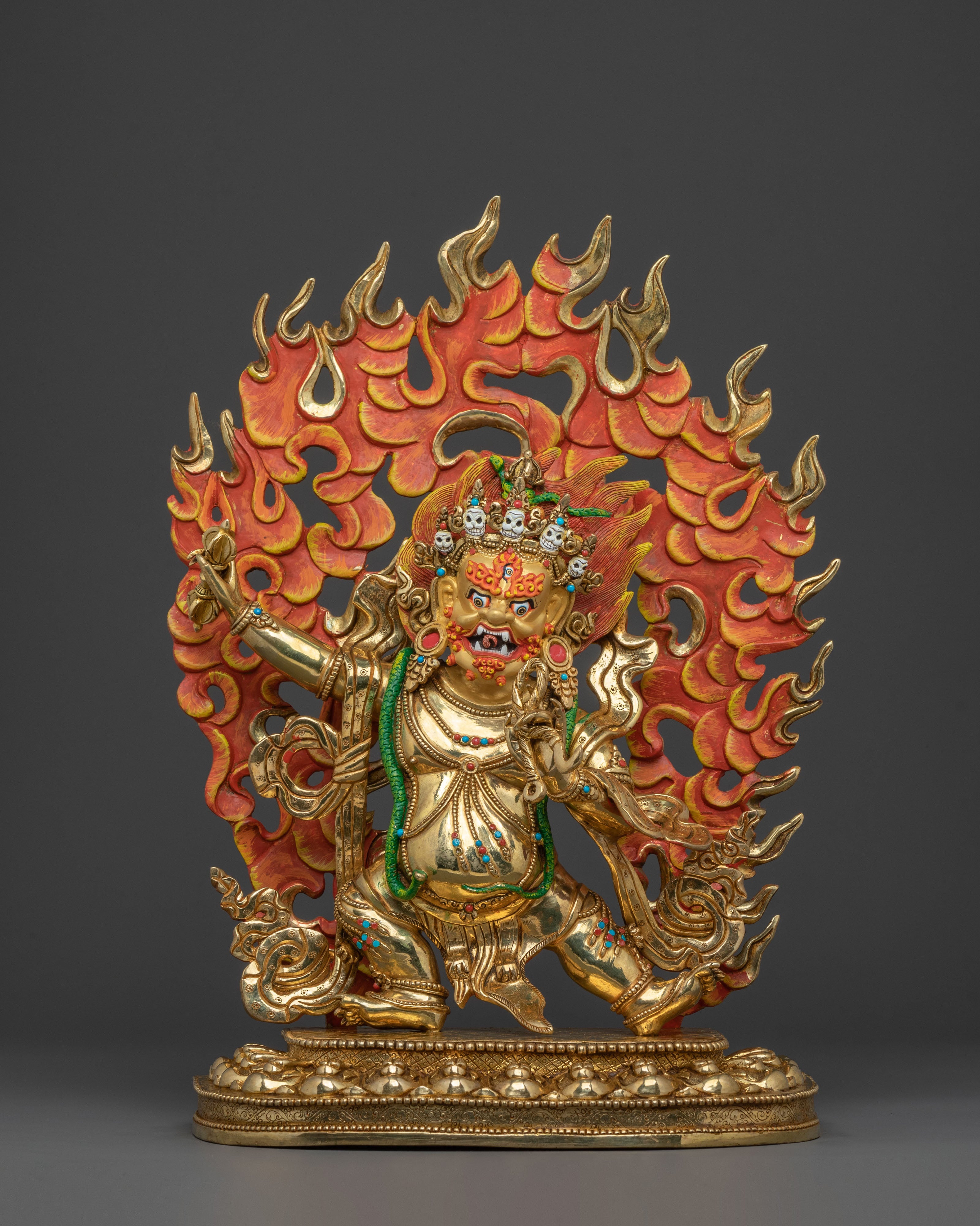 Bodhisattva Vajrapani Sacred Statue | Himalayan Buddhist Protector Sculpture