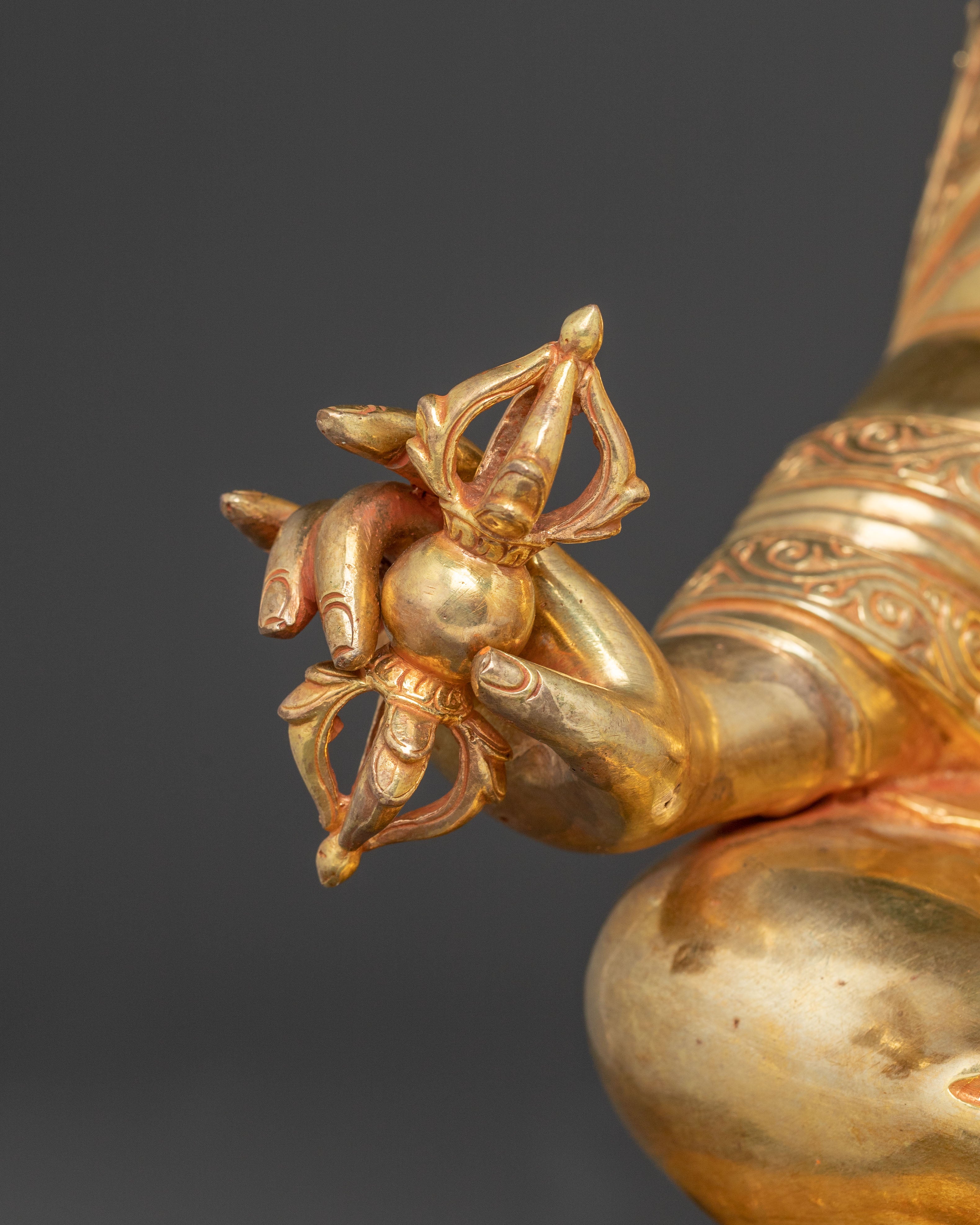 Golden Guru Padmasambhava Statue | Handmade in Nepal