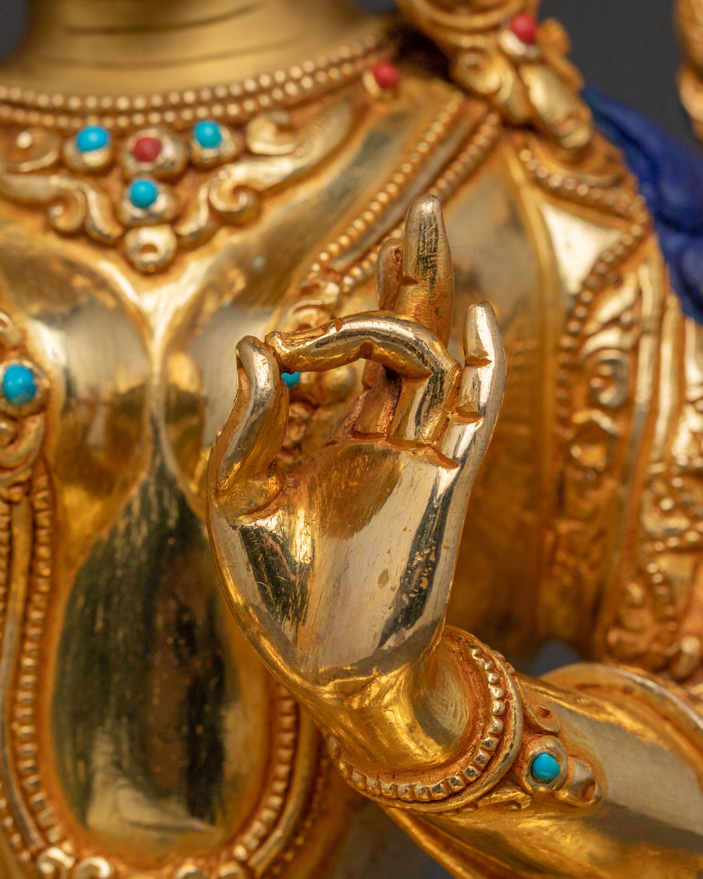 Handcrafted Green Tara Goddess Statue