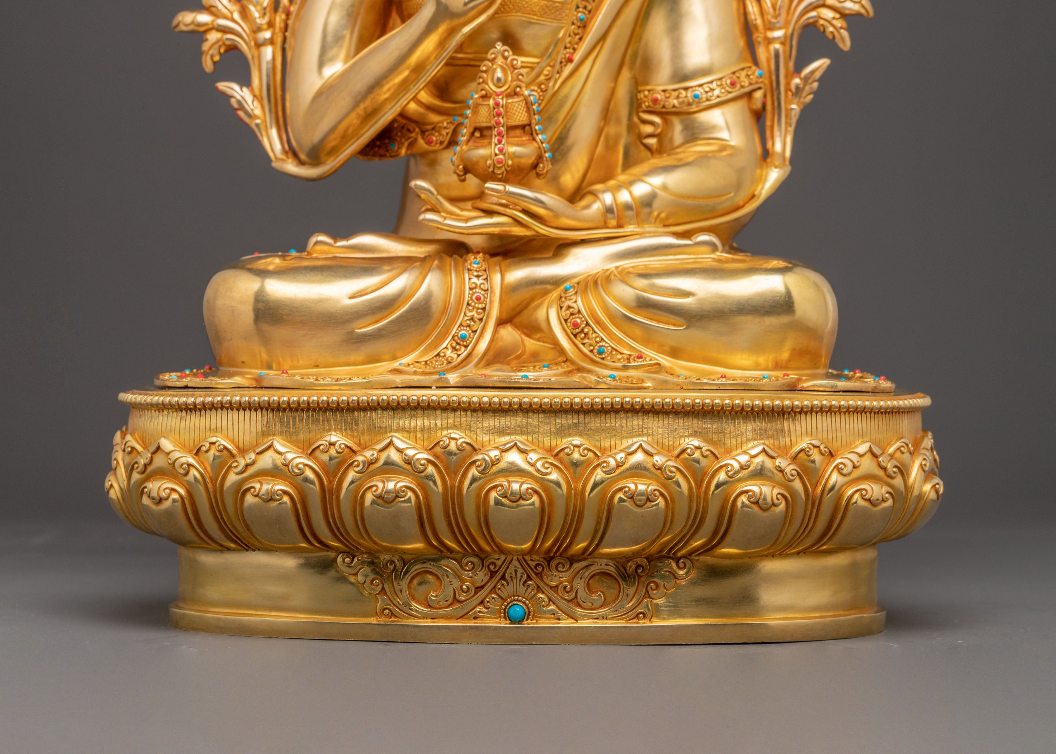 Handmade Tsongkhapa Statue: Founder of Tibetan Buddhism