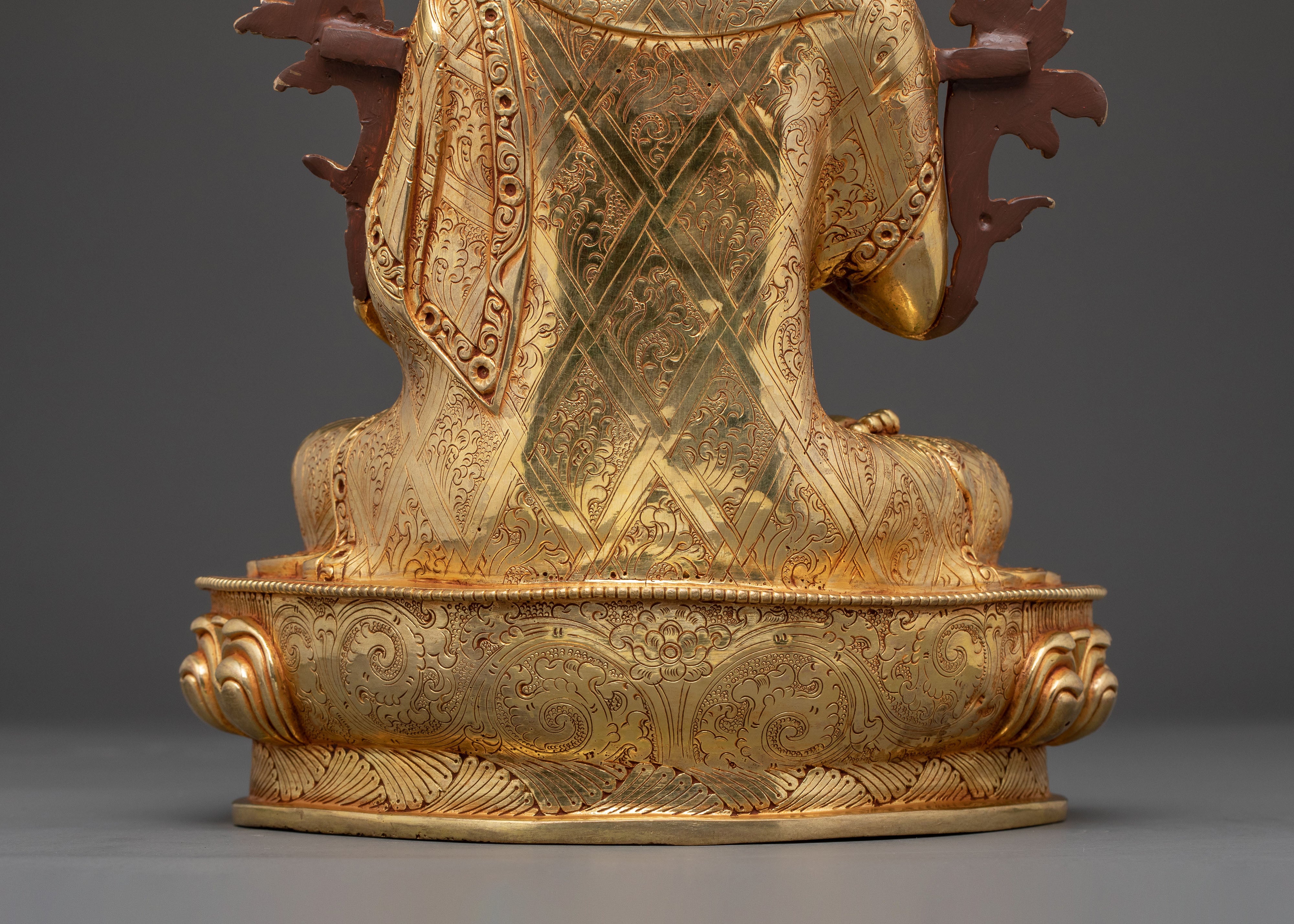 Tsongkhapa Spiritual Statue – 24K Gold Gilded