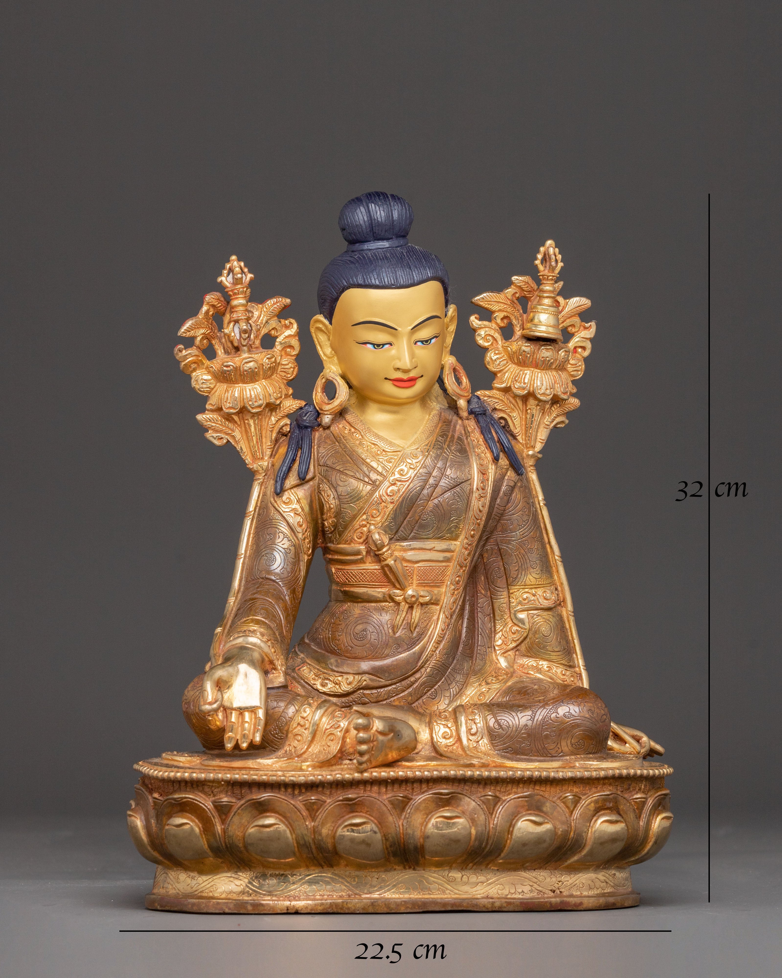 Jigme Lingpa Copper Statue | Tibetan Buddhist Master