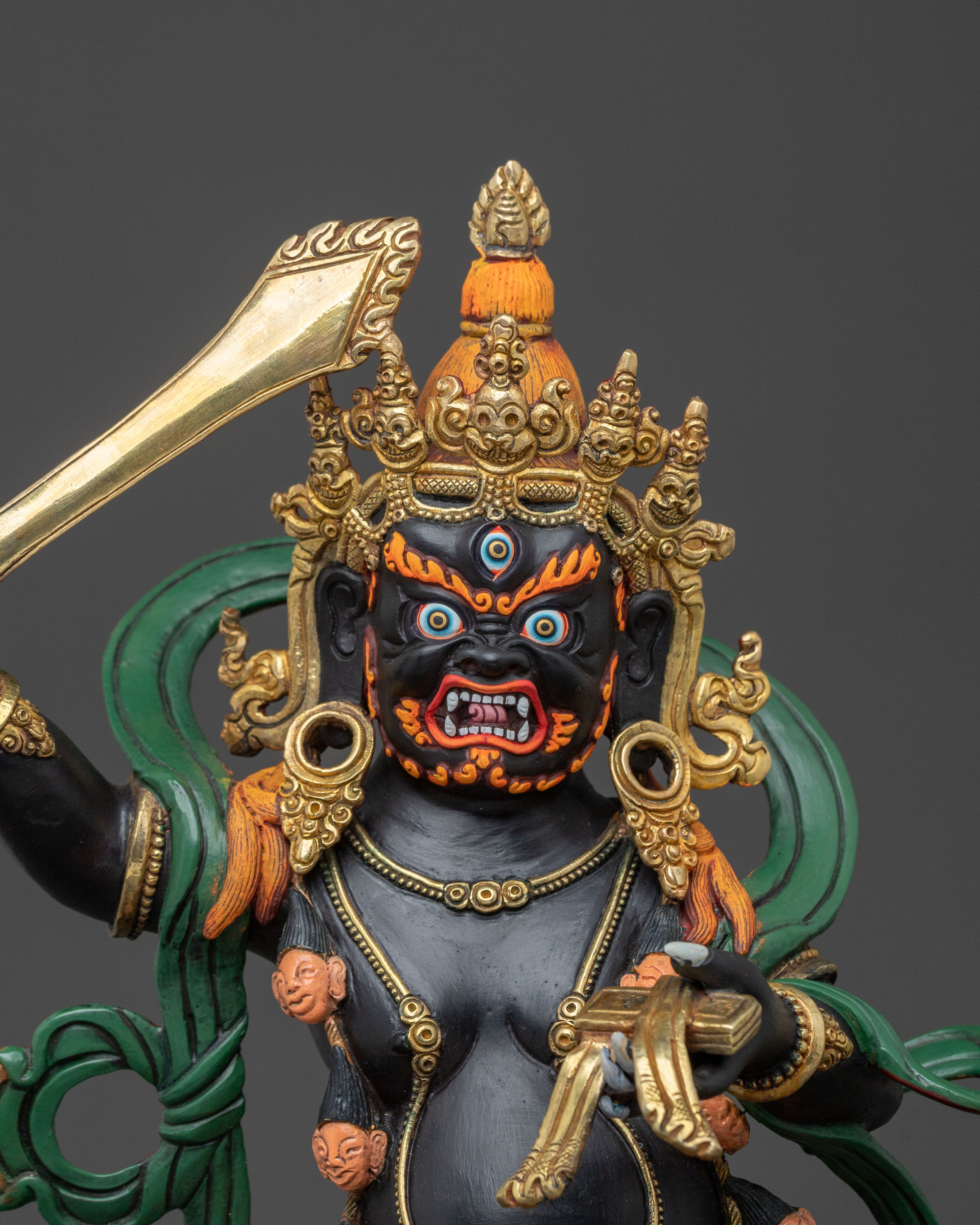 Black Manjushri Spiritual Statue | Protector of Wisdom
