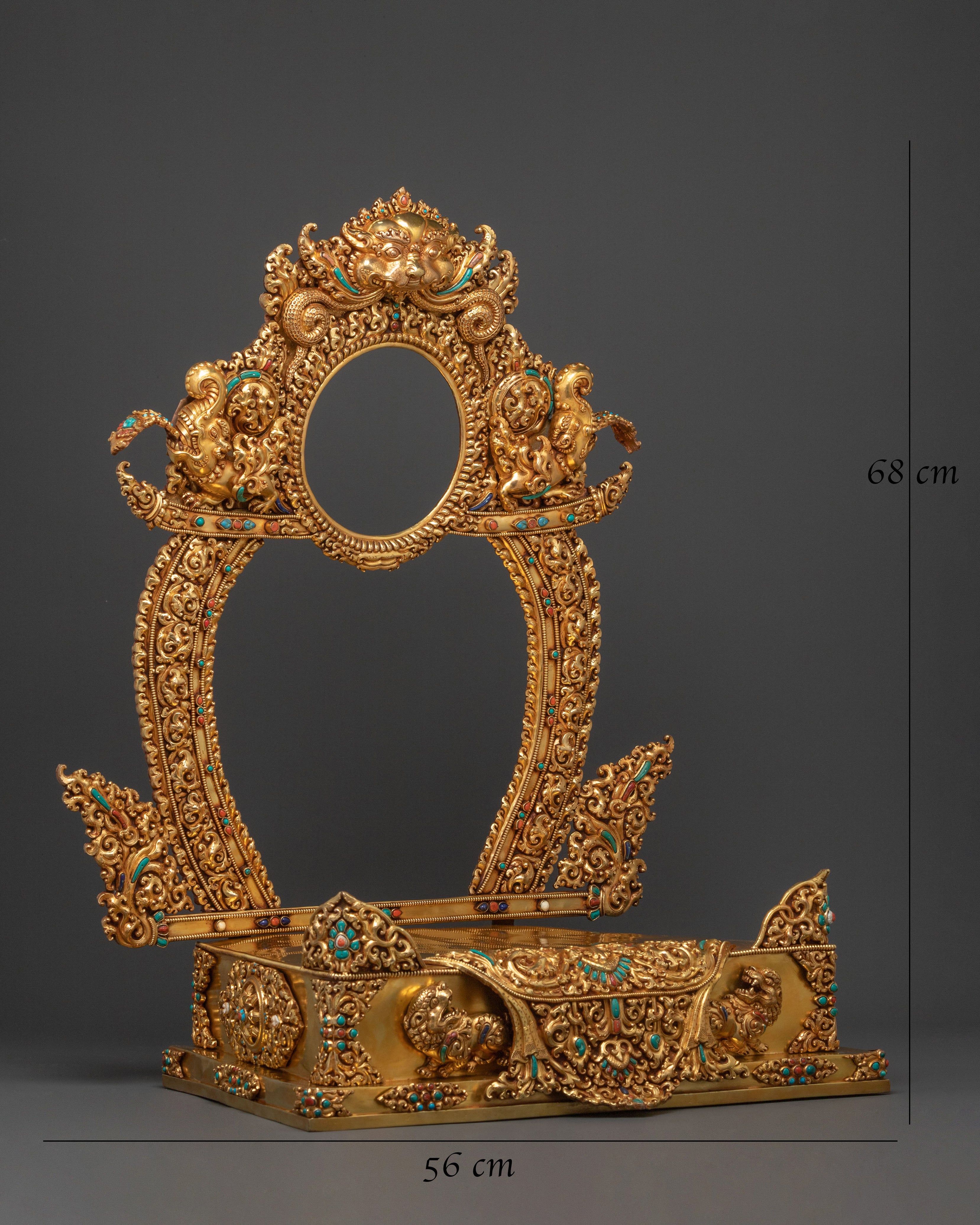 Exquisite 24K Gold Gilded Tibetan Throne