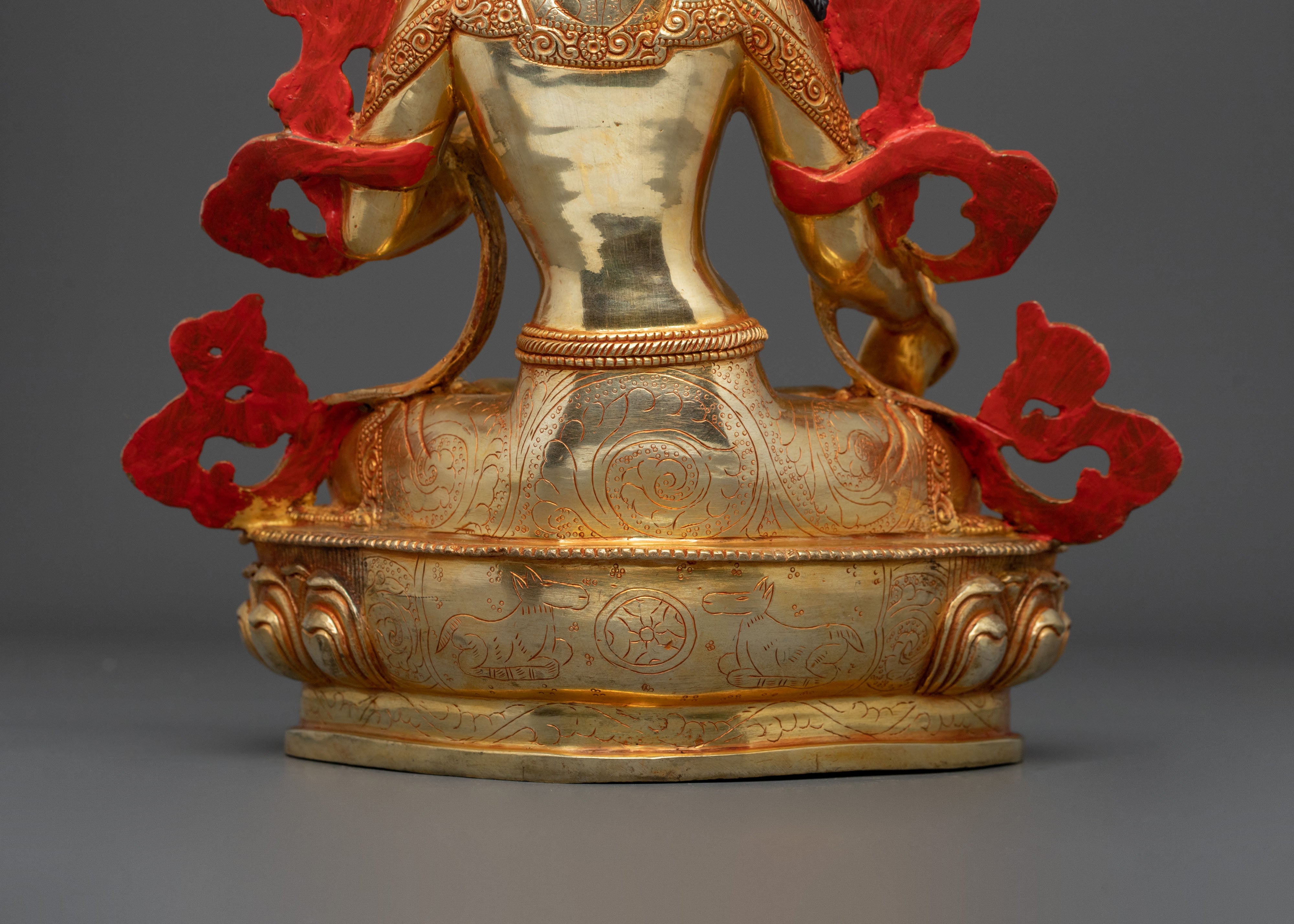 Tibetan White Tara Handmade Statue |  Goddess of Compassion