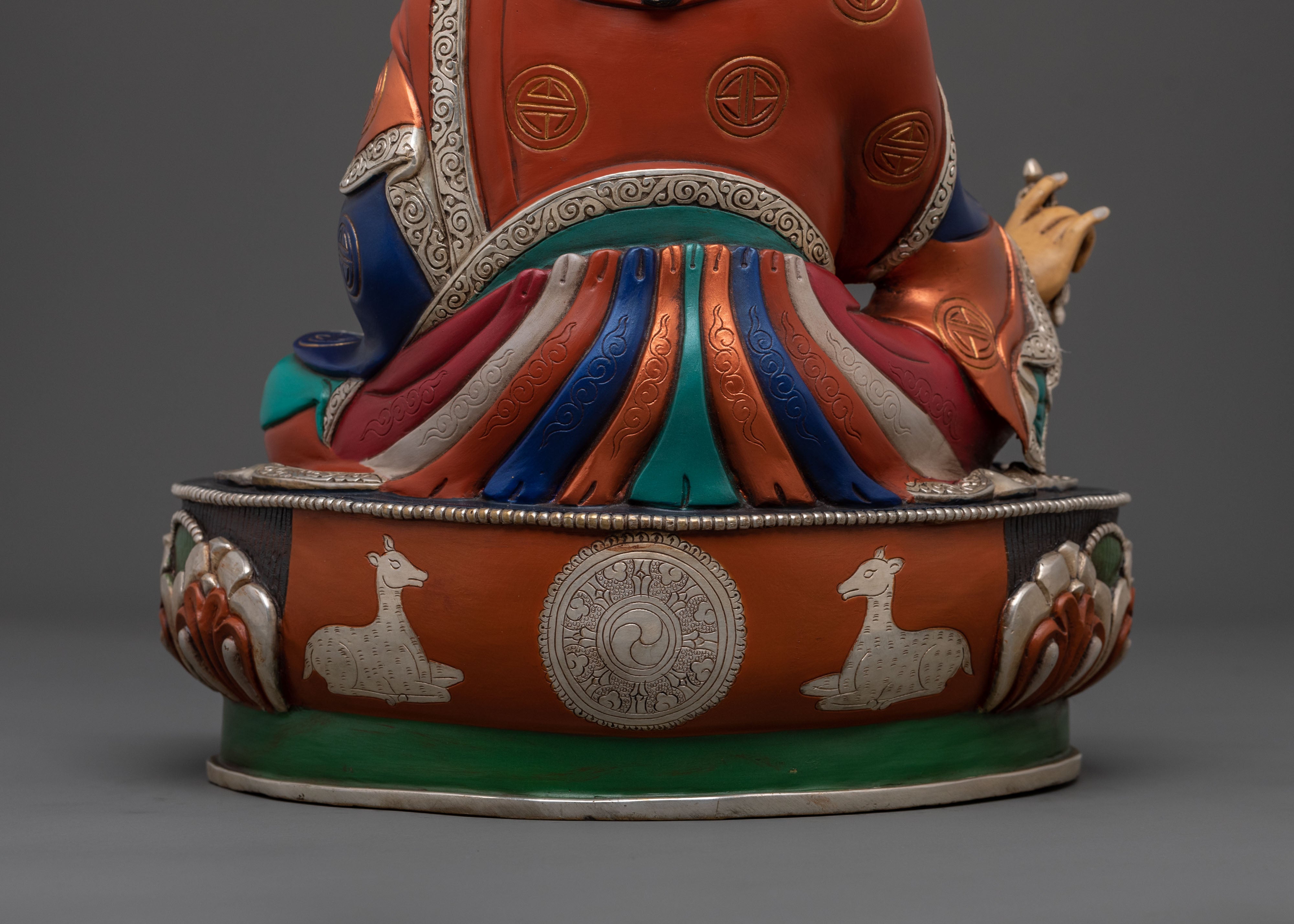Guru Rinpoche Statue | 24K Gold Gilded Masterpiece