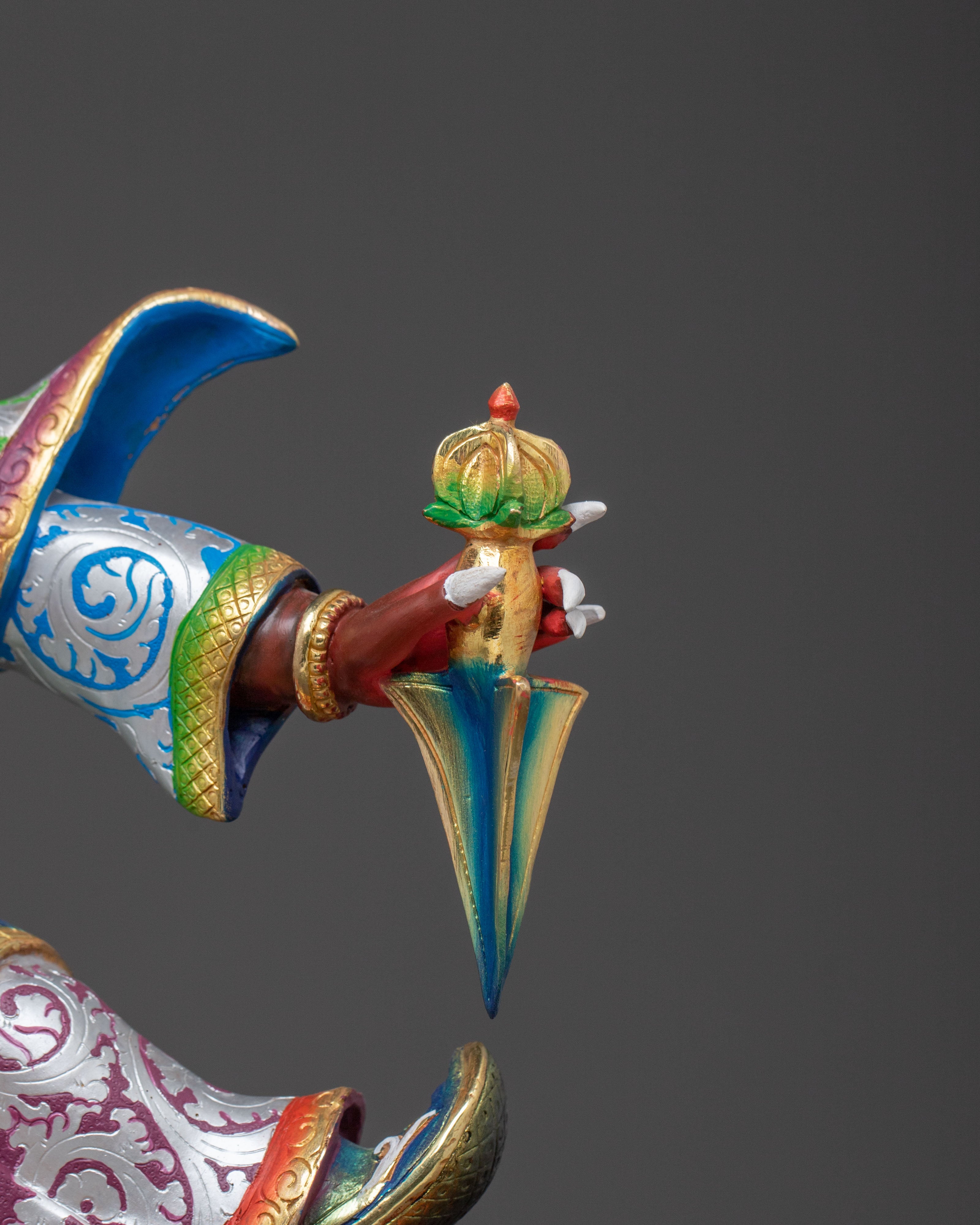 Dorje Drollo Tantric Protector Sculpture for Altar