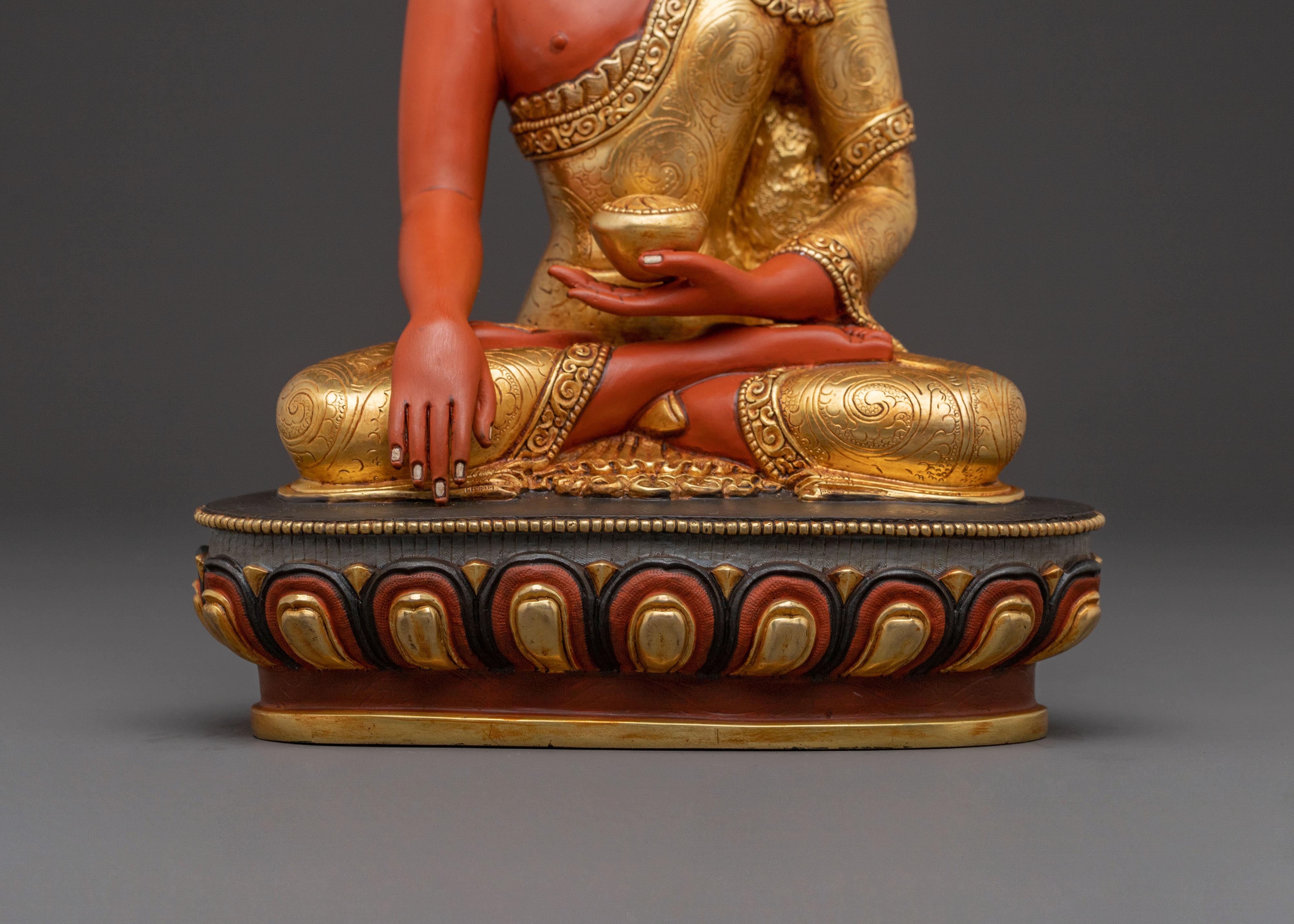 Awakened Shakyamuni Buddha Statue | Handcrafted Serenity