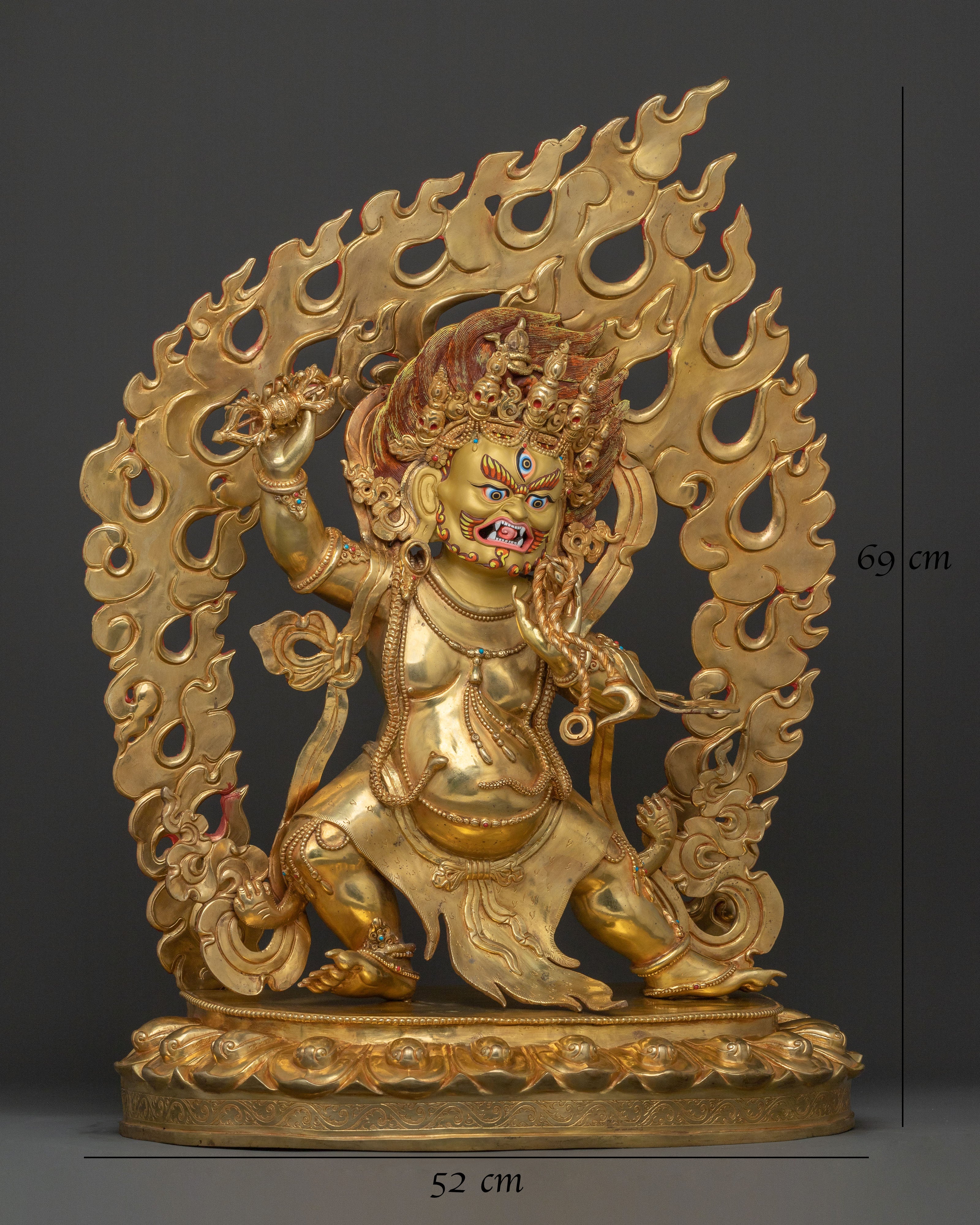 Protector Vajrapani Sculpture | Handcrafted Spiritual Art