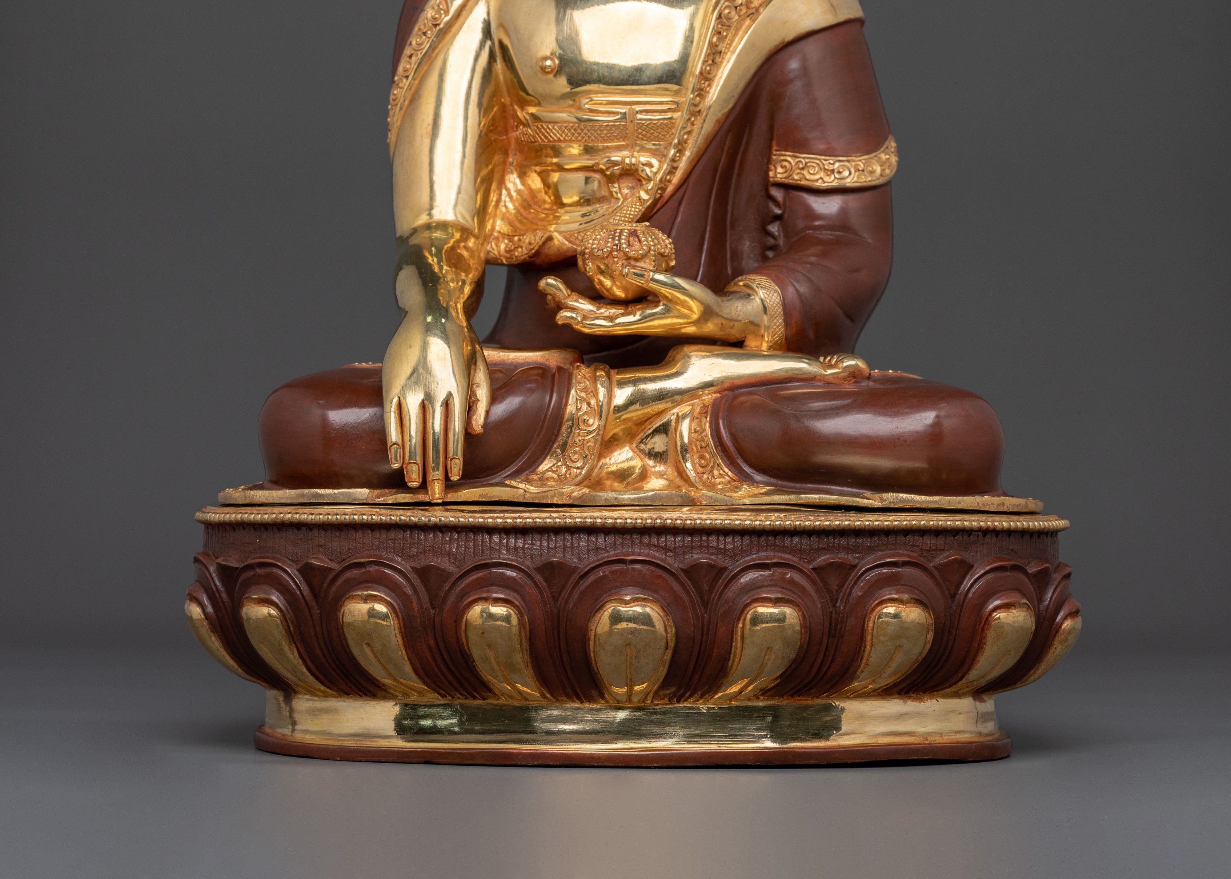 Hand-Carved Shakyamuni Buddha Statue | Home Decor
