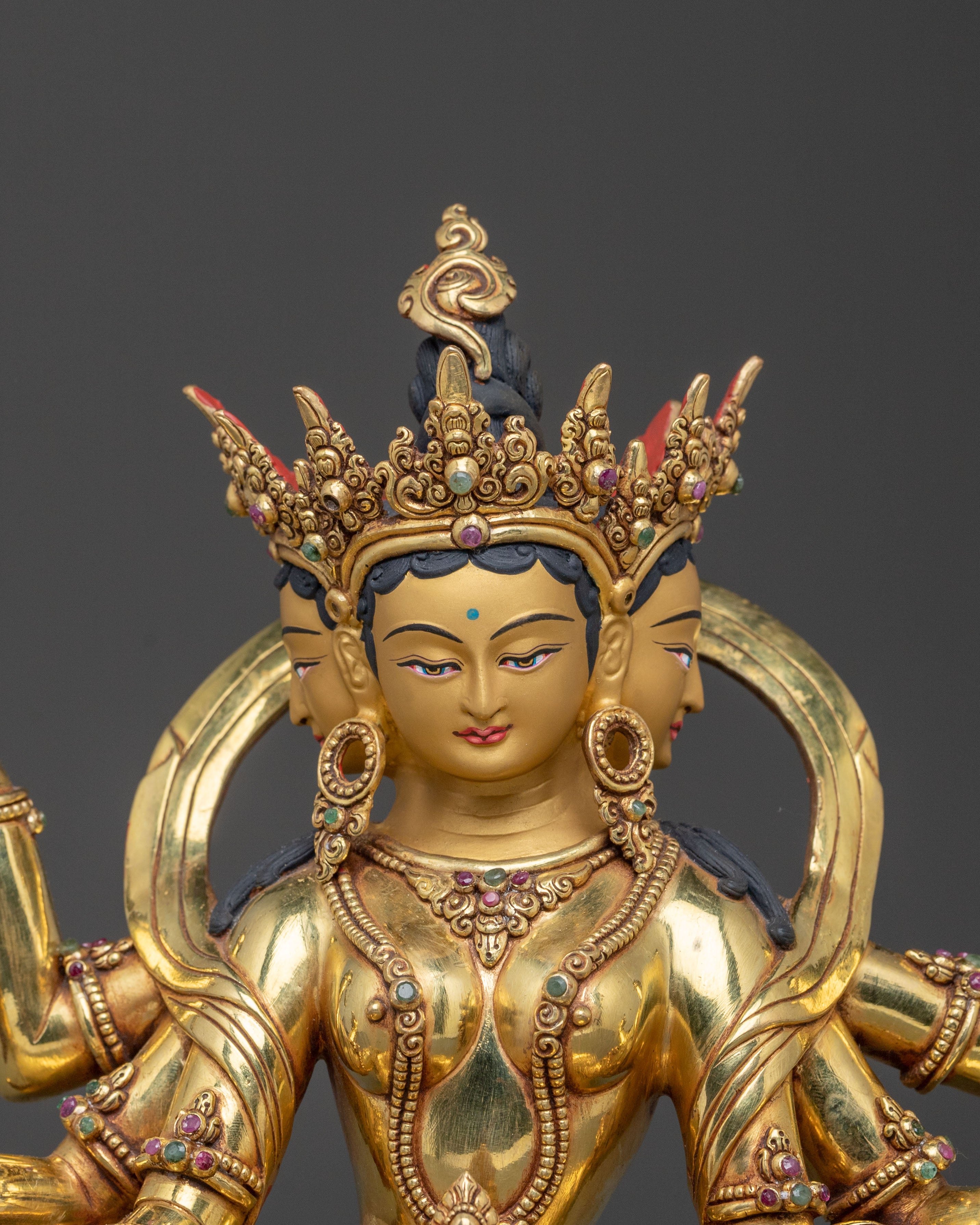 Handcrafted Vasudhara Statue: Goddess of Wealth