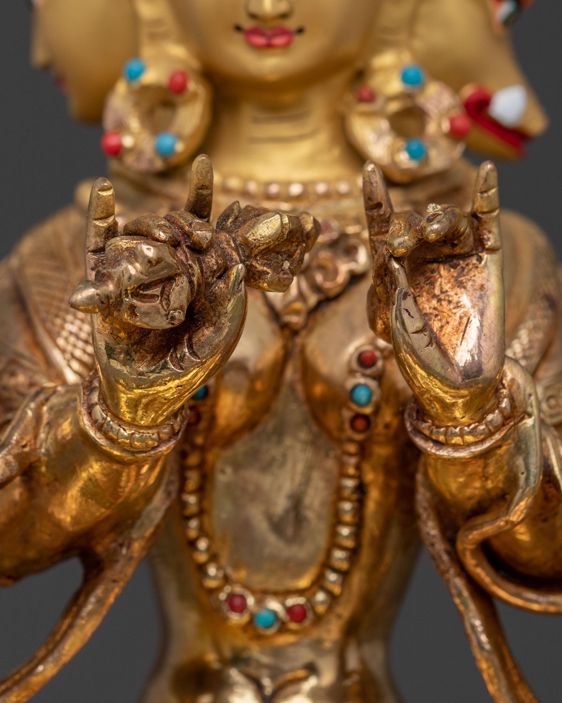 Goddess Marichi Statue with 24K Gold Gilding