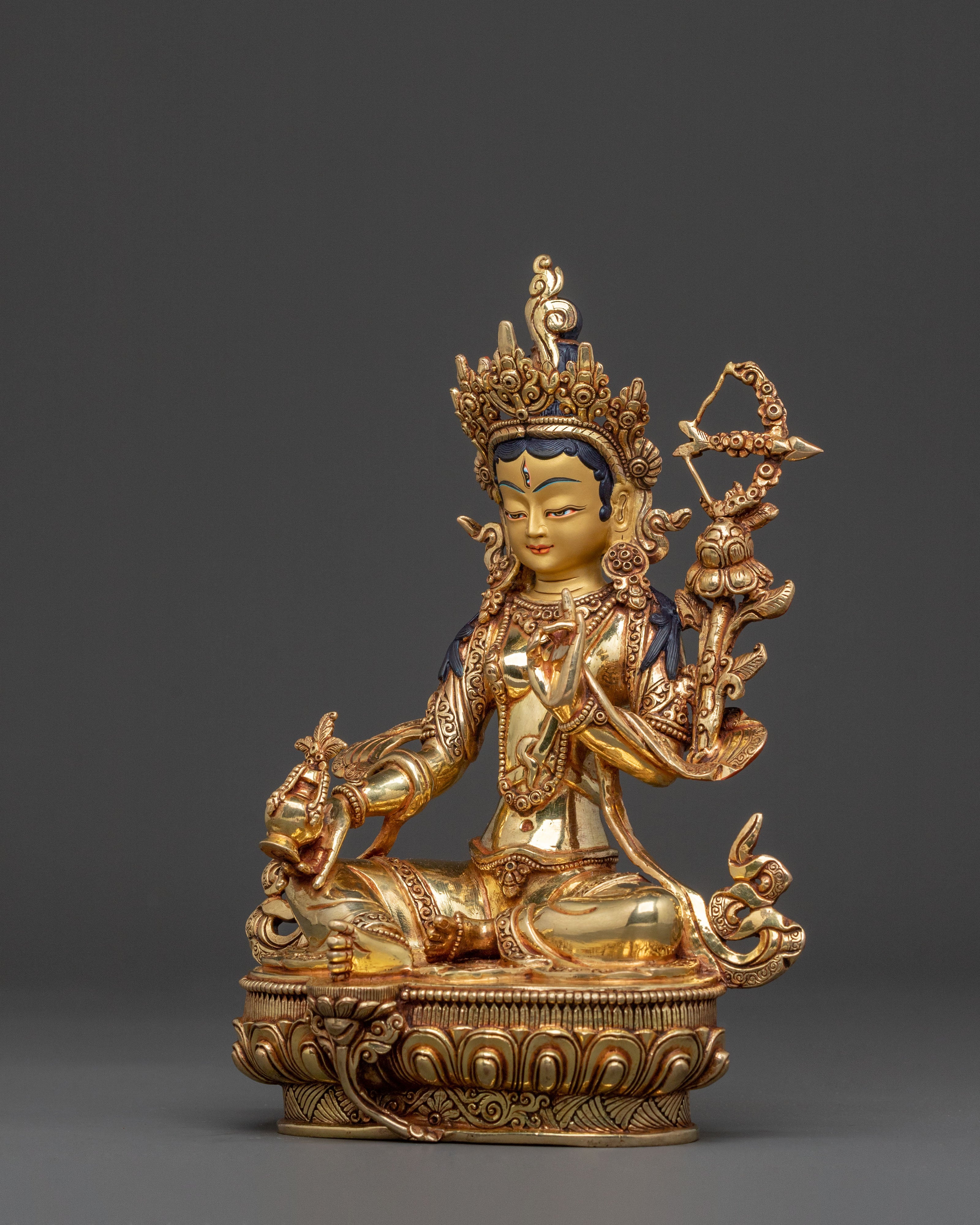 Red Tara Meditation Statue | Bodhisattva of Compassion and Power