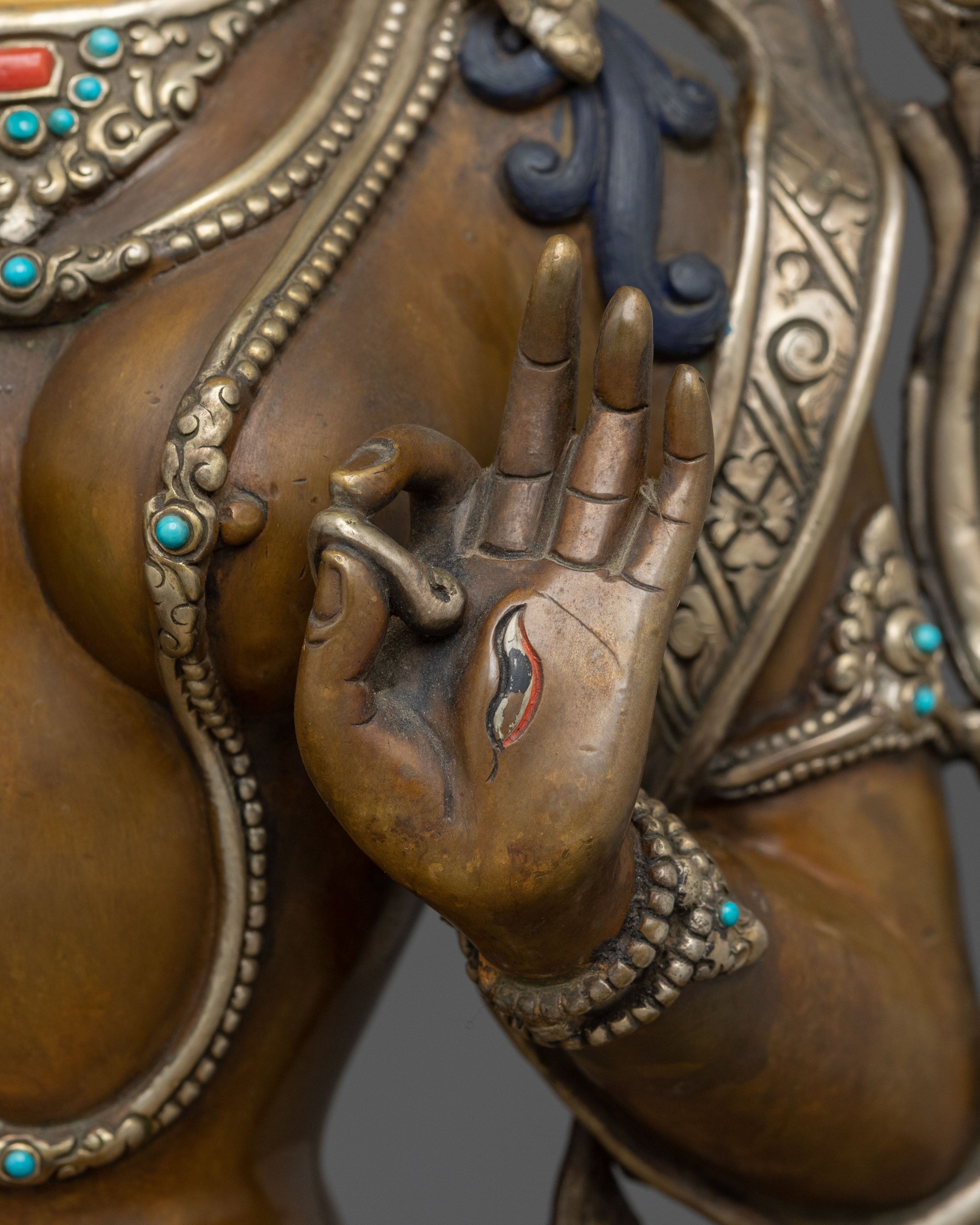 White Tara Statue | Tibetan Buddhist Serenity