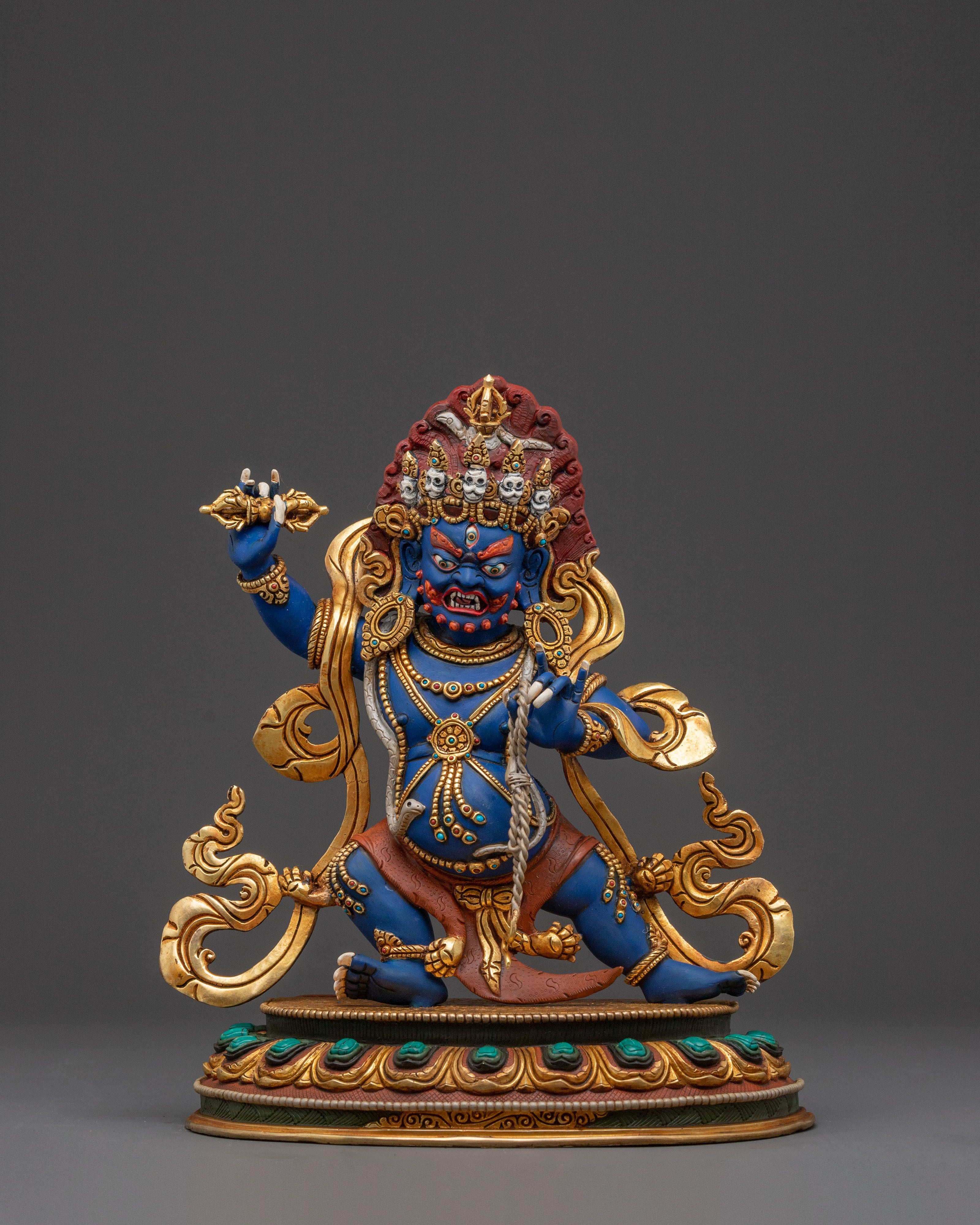 Vajrapani Statue for Meditation – Handcrafted Copper Art