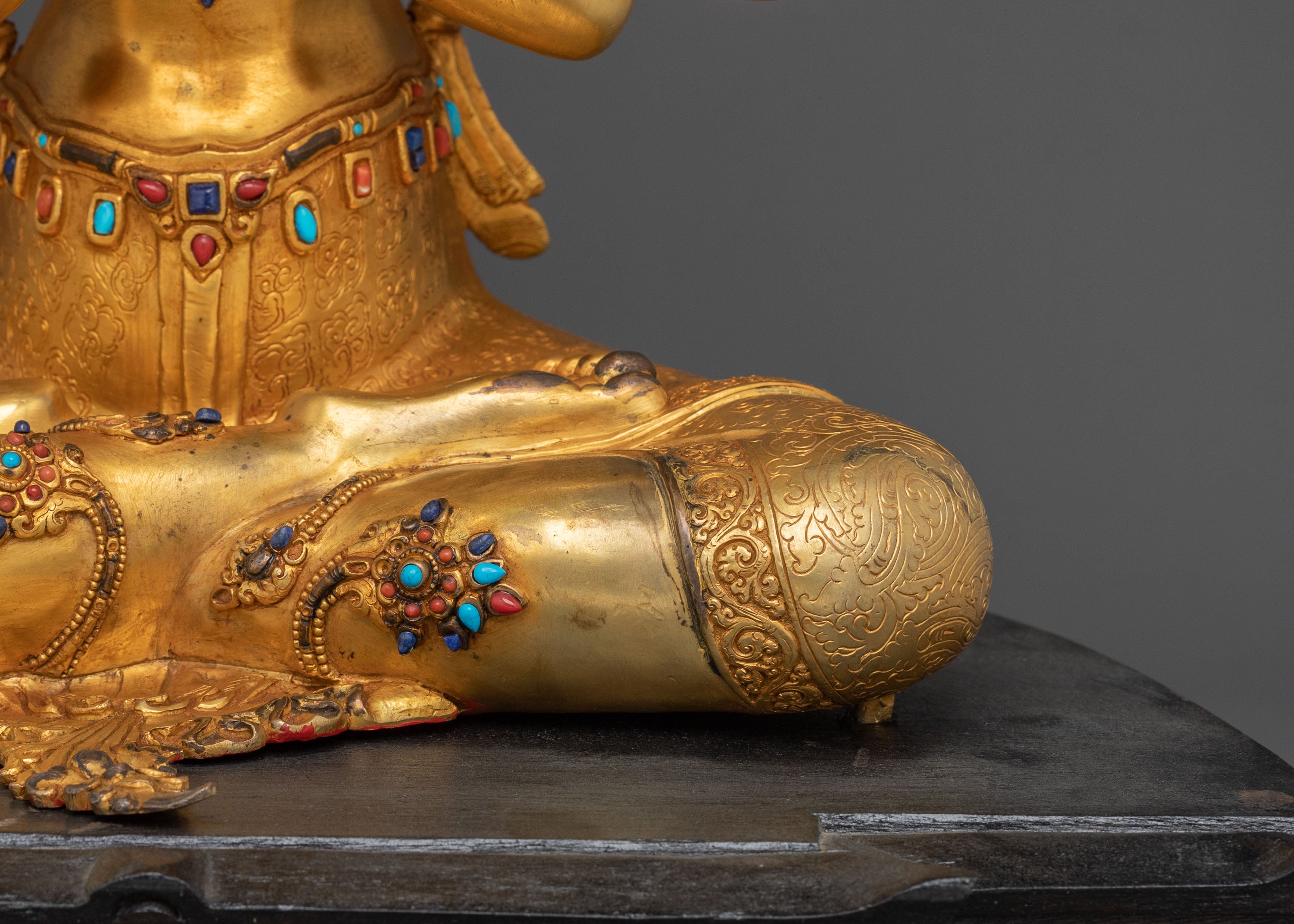 24k Gold Gilded Vajradhara Statue |  Primordial Buddha of Vajrayana Buddhism