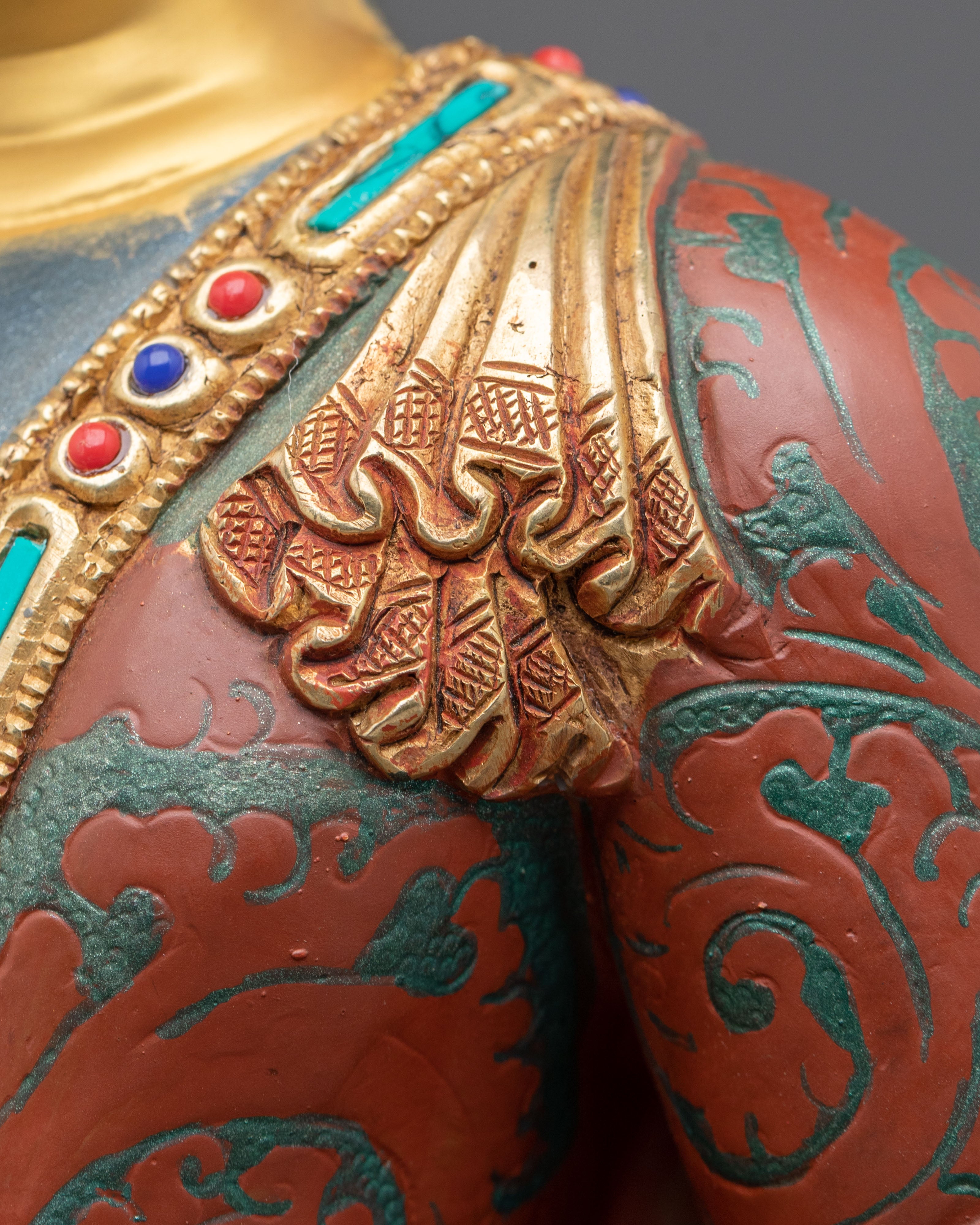 Bhaiṣajyaguru Statue | 24K Gold Gilded Figurine