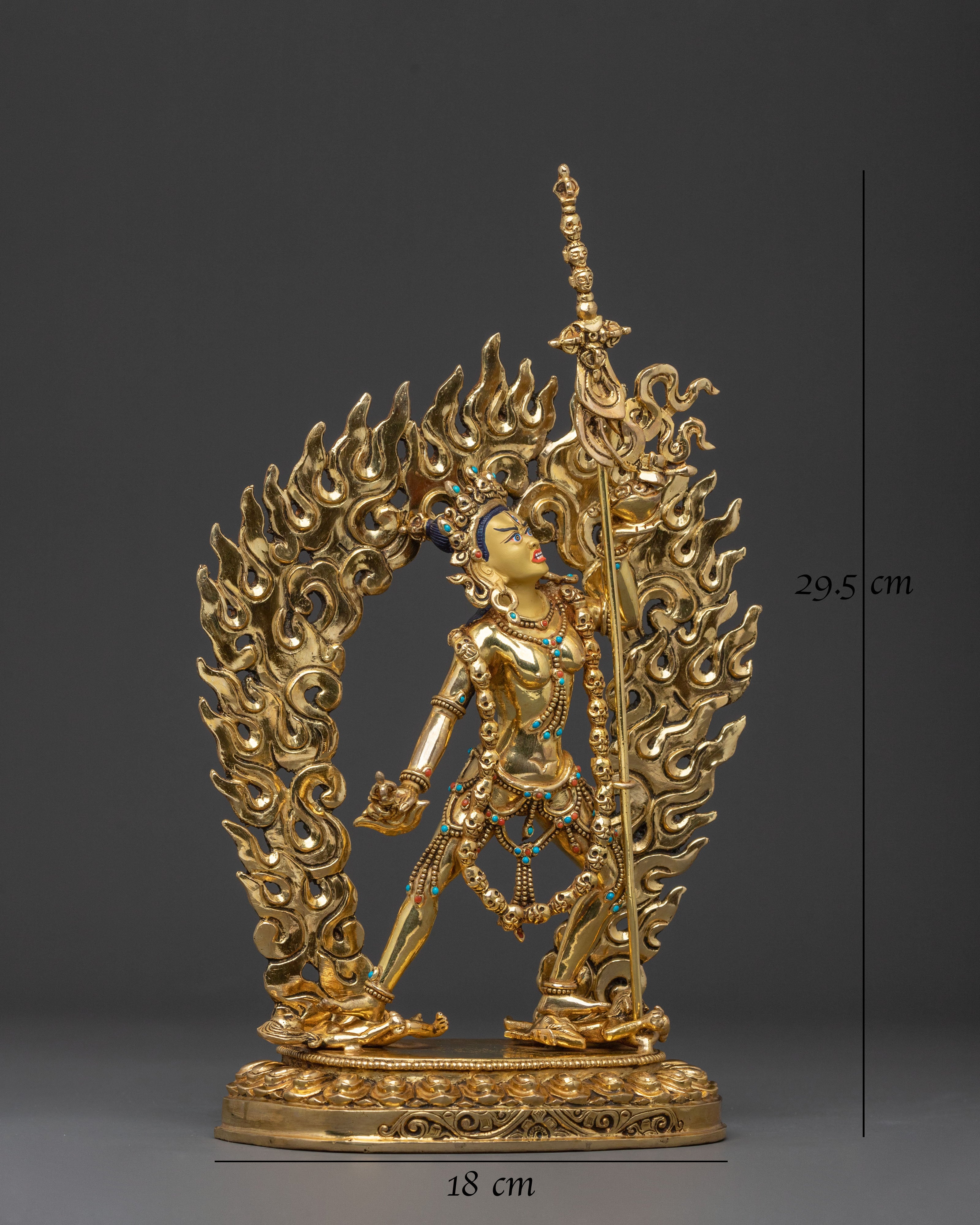 Buddhist Dakini Vajrayogini Statue | Wrathful Dakini of Enlightened Wisdom