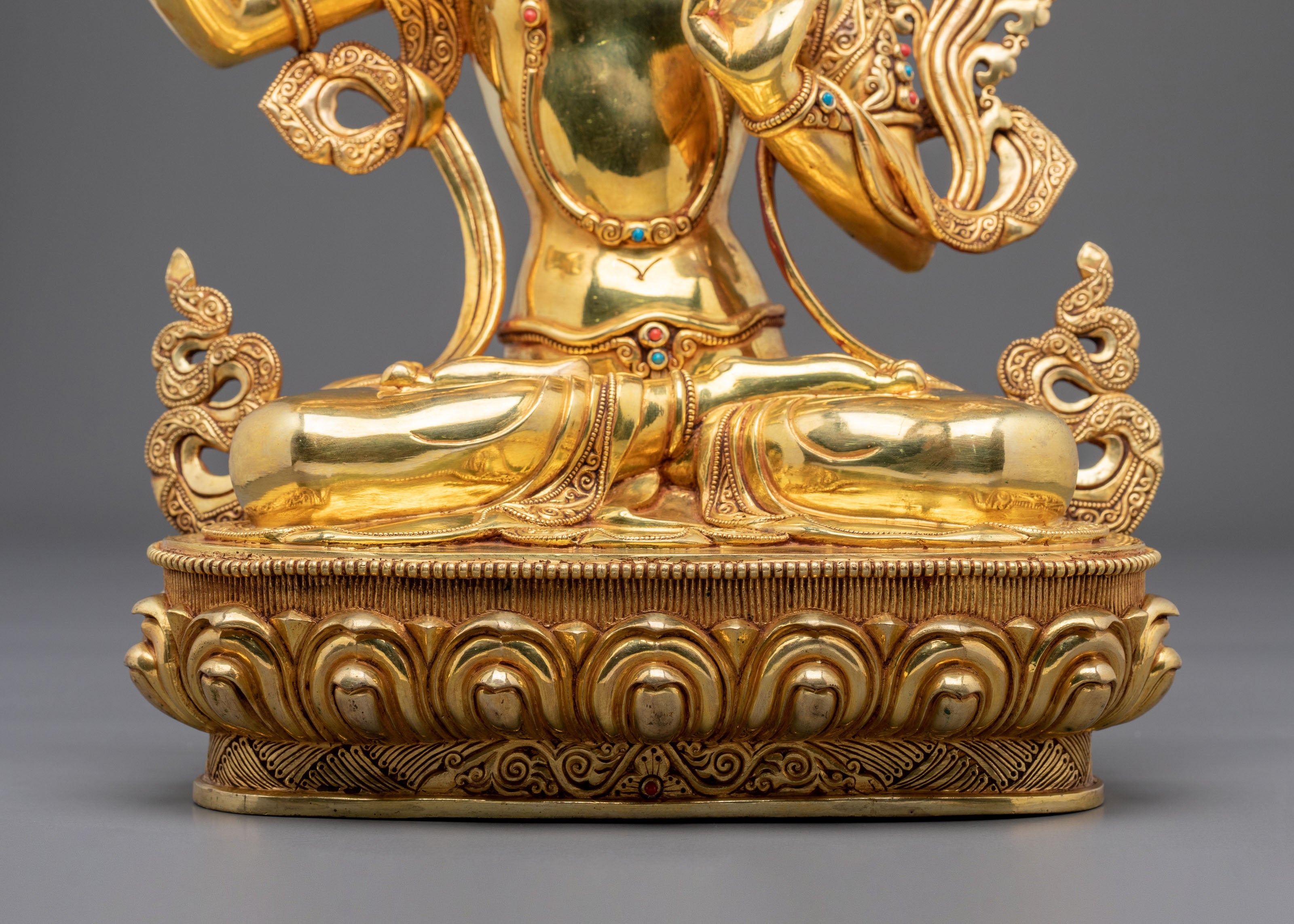 Manjushri Statue | Tibetan Bodhisattva Sacred Figurine