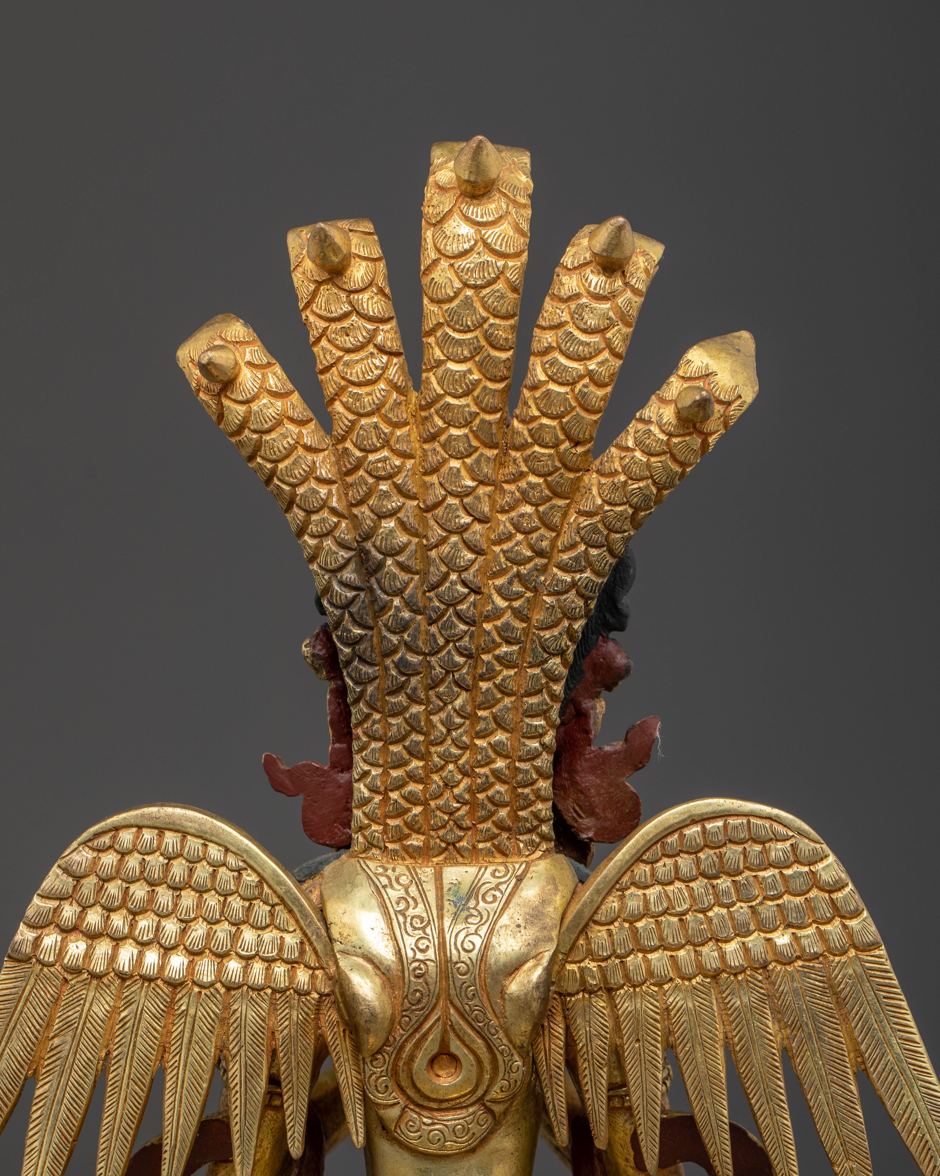 Handmade Nagkanya Copper Statue | Serpent Deity Sculpture