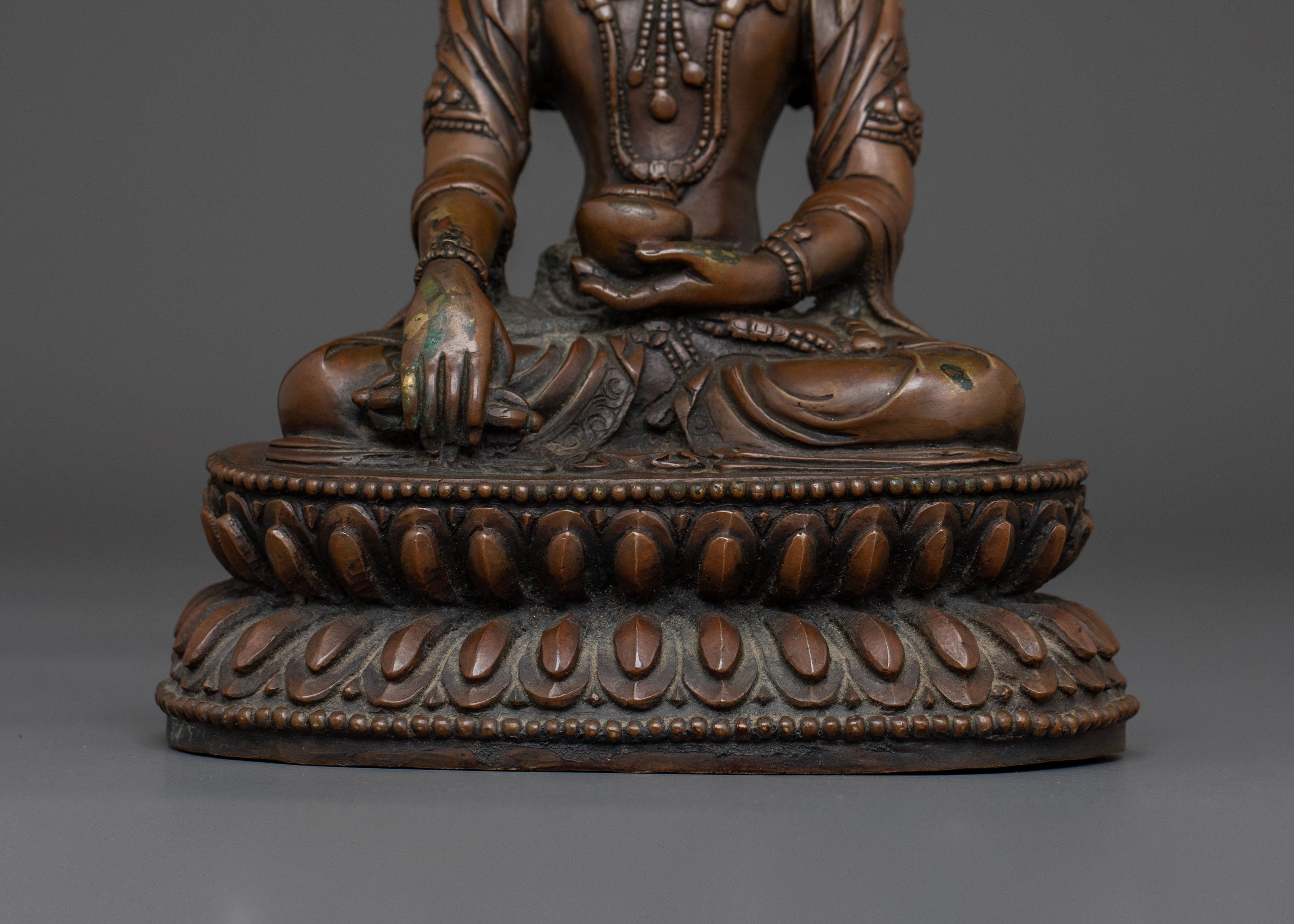 Hand Carved Mitrugpa Statue | Himalayan Altar Decor
