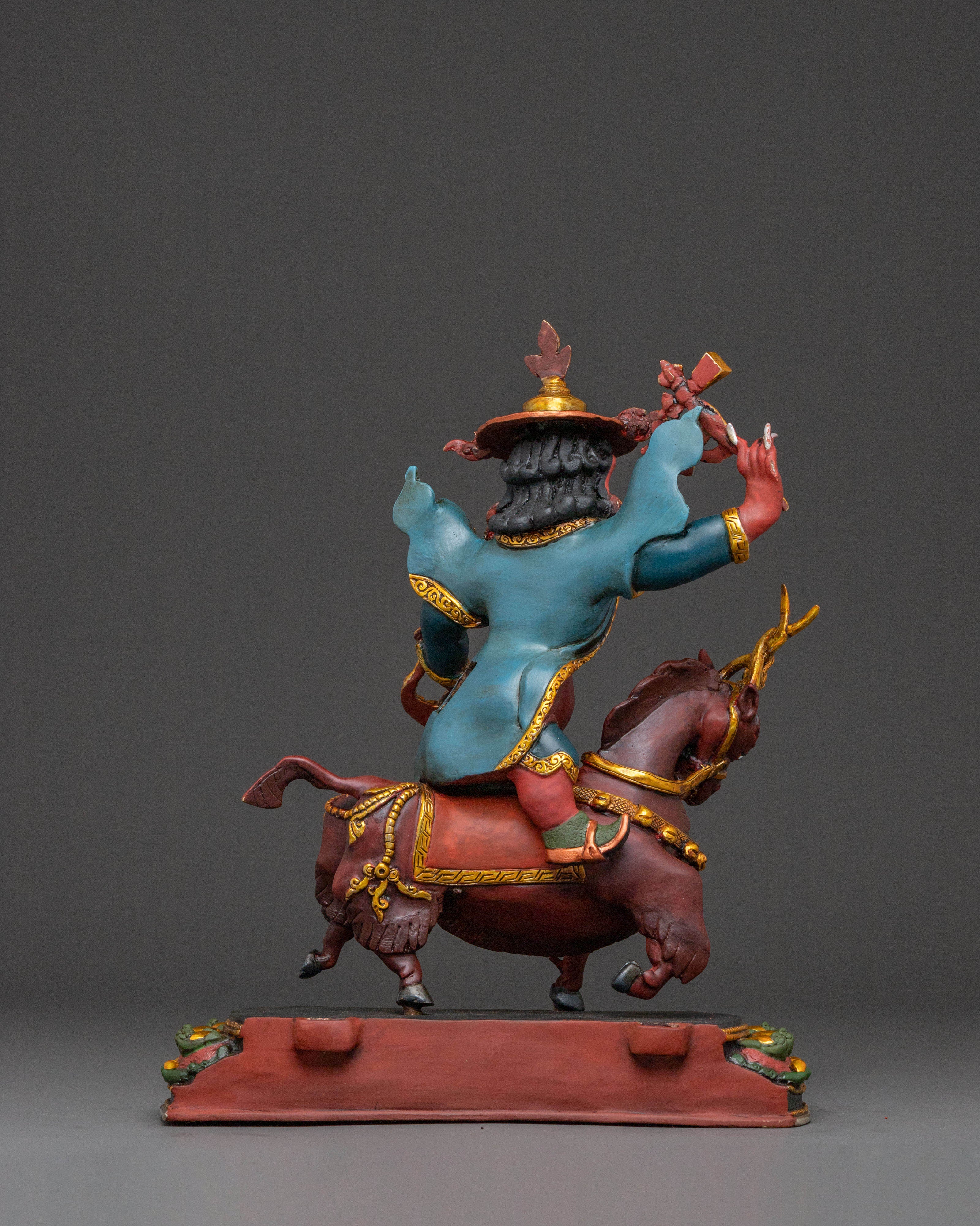 Damchen Garwai Nagpo Statue | Oath-Bound Blacksmith