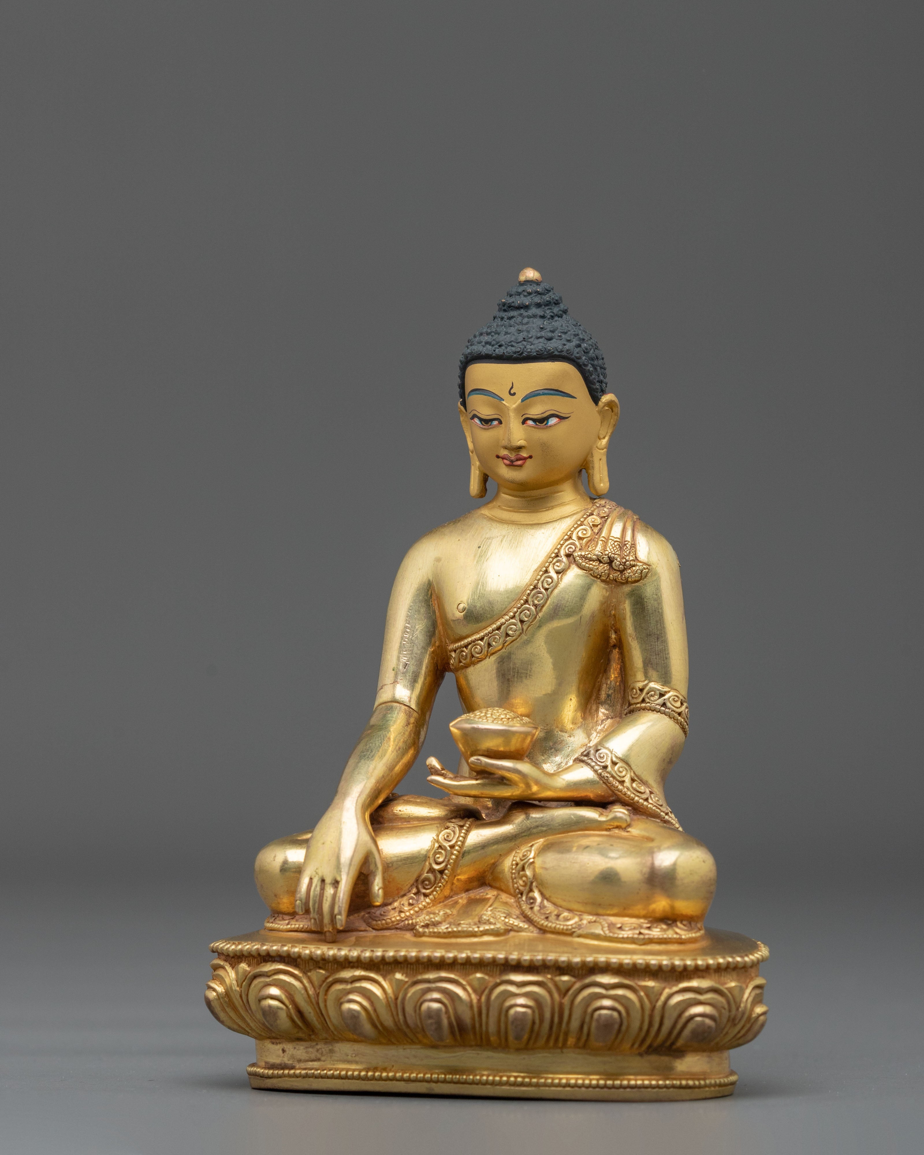 Hand-Carved Shakyamuni Buddha Statue | Copper Figurine