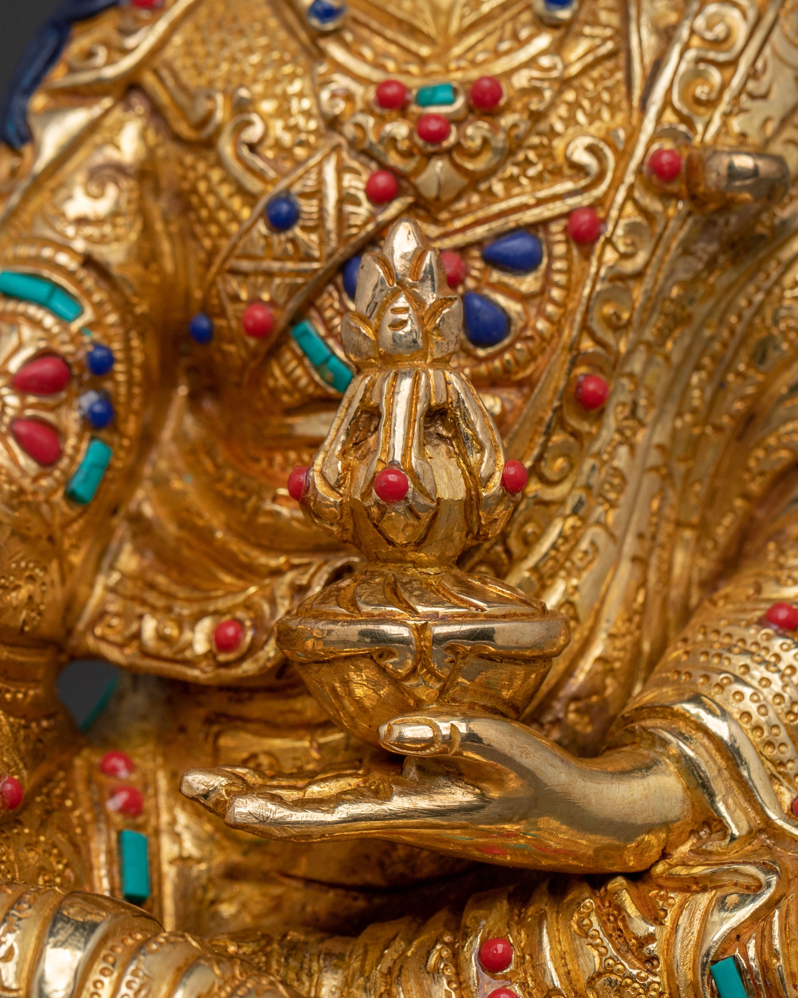 Guru Rinpoche Copper Sculpture | Symbol of Wisdom & Protection