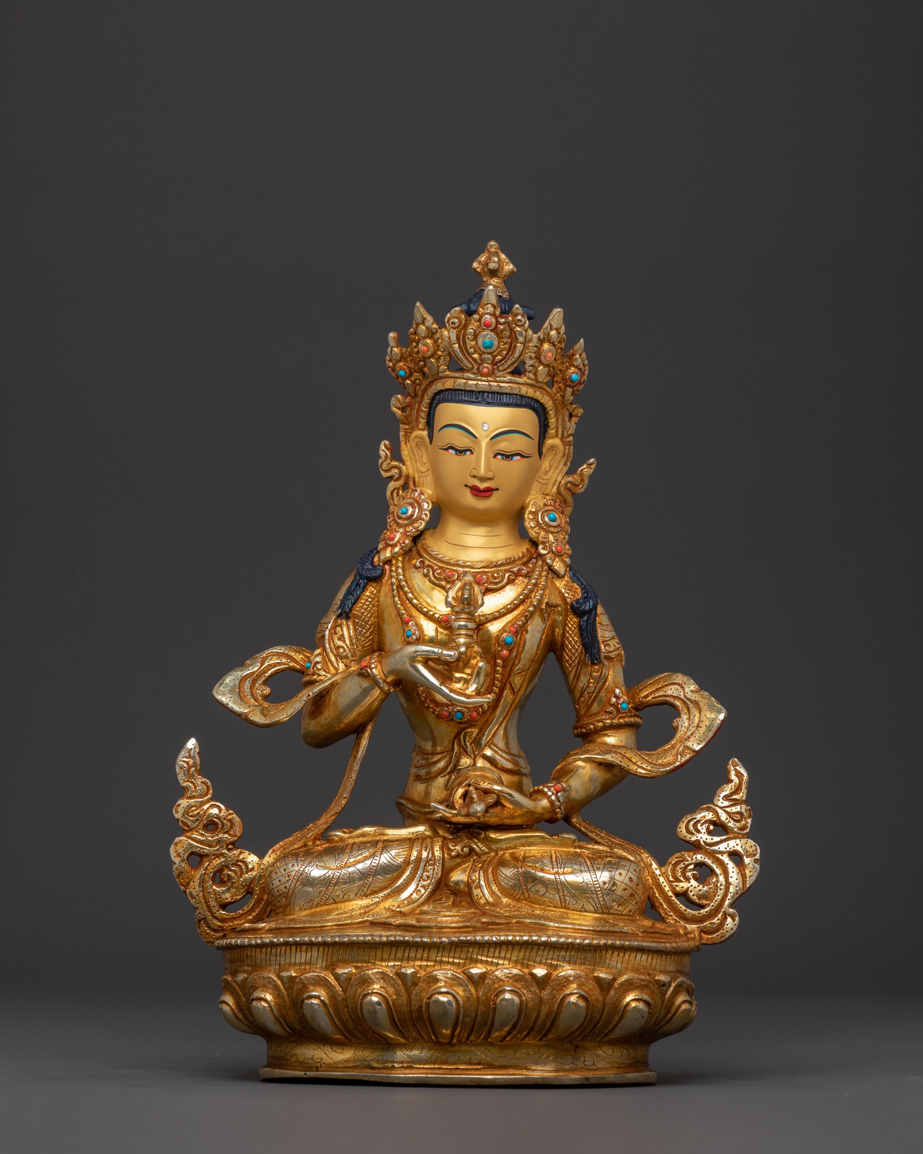 Vajrasattva Statue Purifier of Negative Karma | Tibetan Buddhist Decor