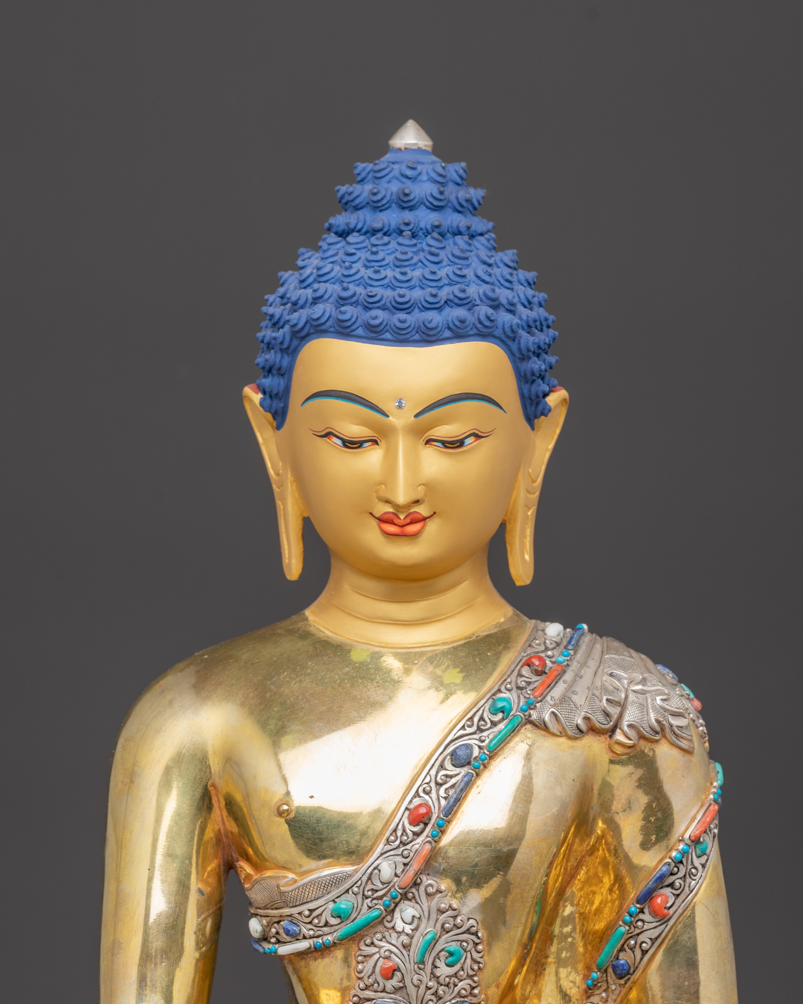 Handmade Dharma Guru Shakyamuni Buddha Sculpture | Enlightened Sage