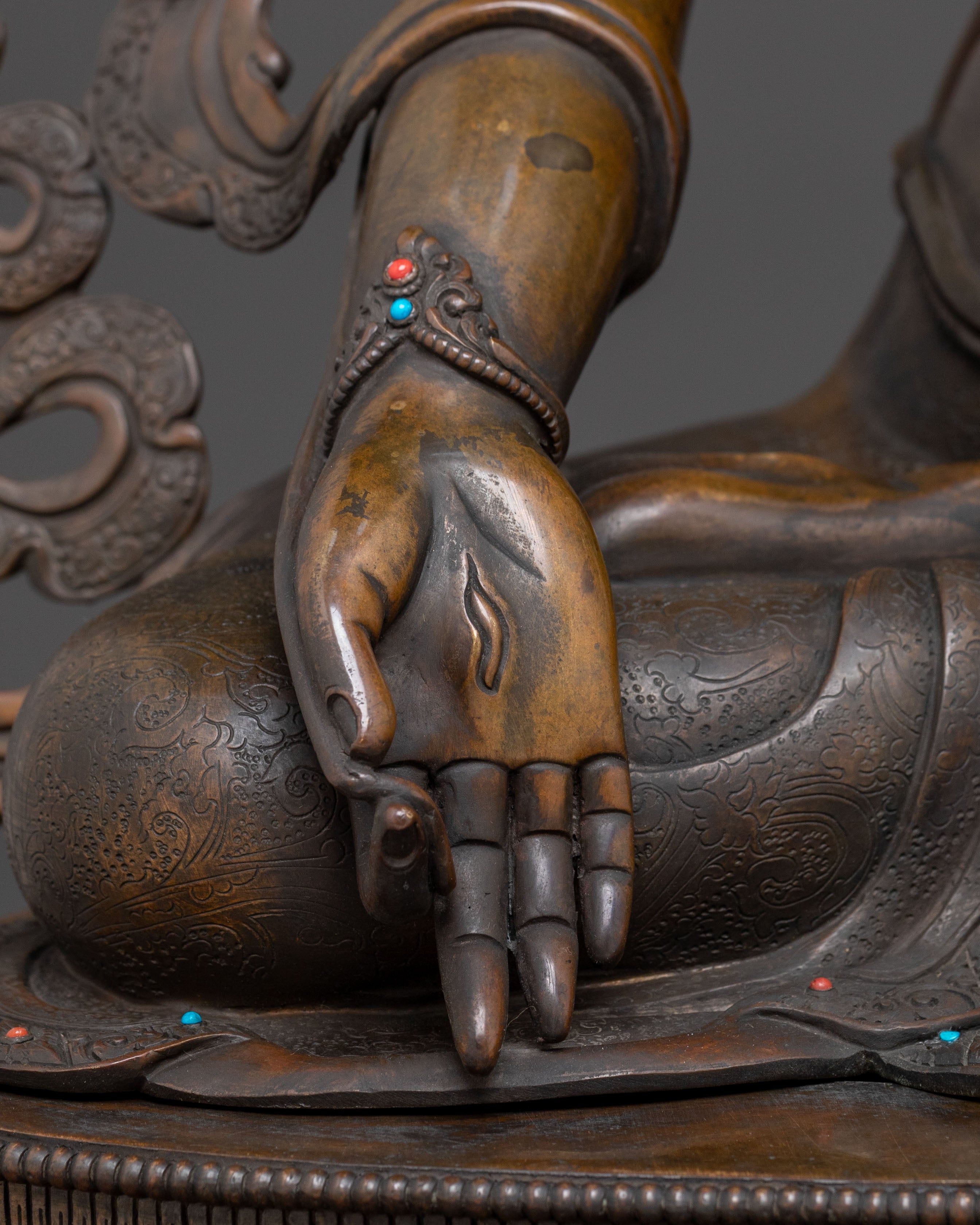 Compassion Goddess White Tara Statue | Sacred Icon