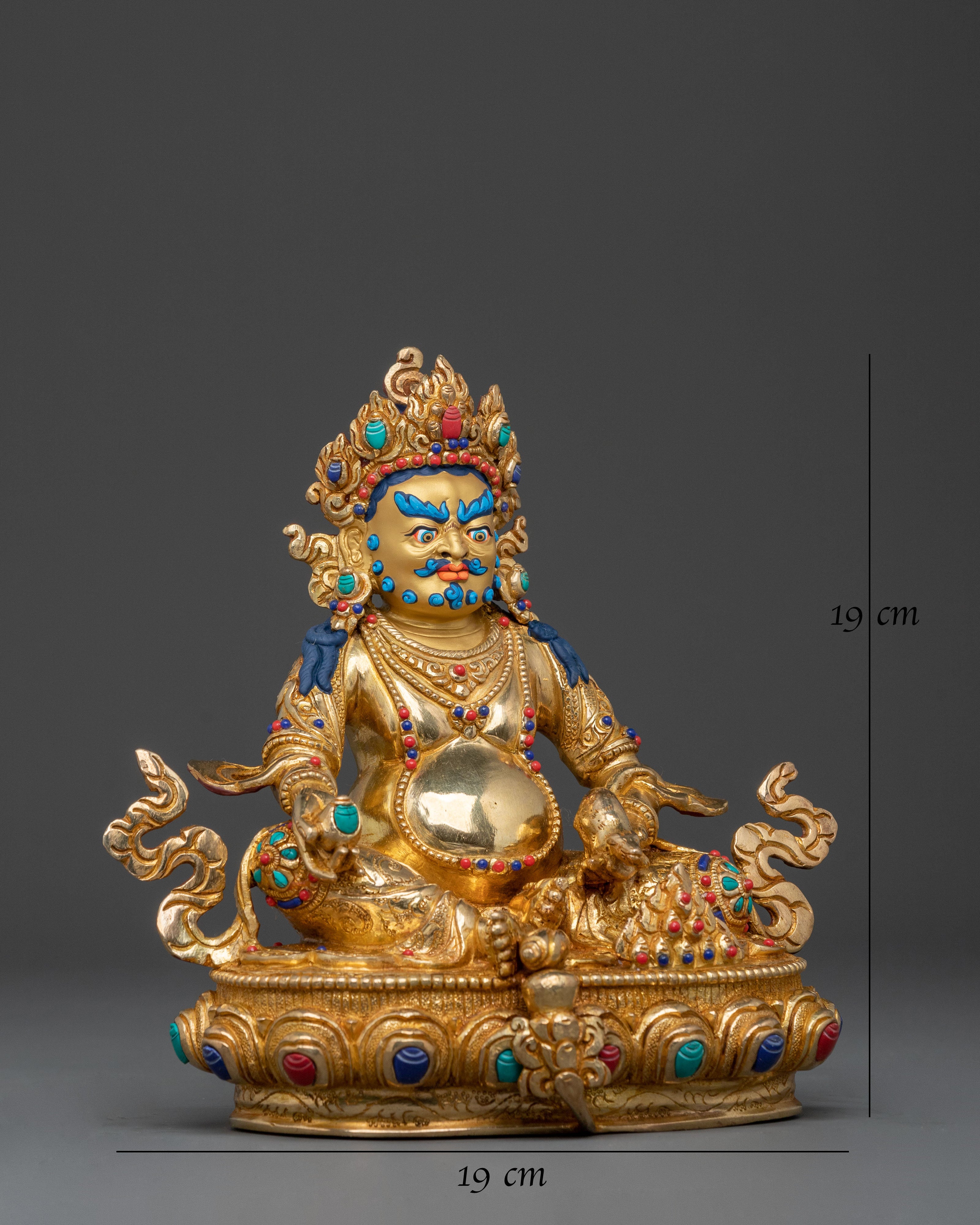 Dzambhala Yellow Wealth Deity Statue