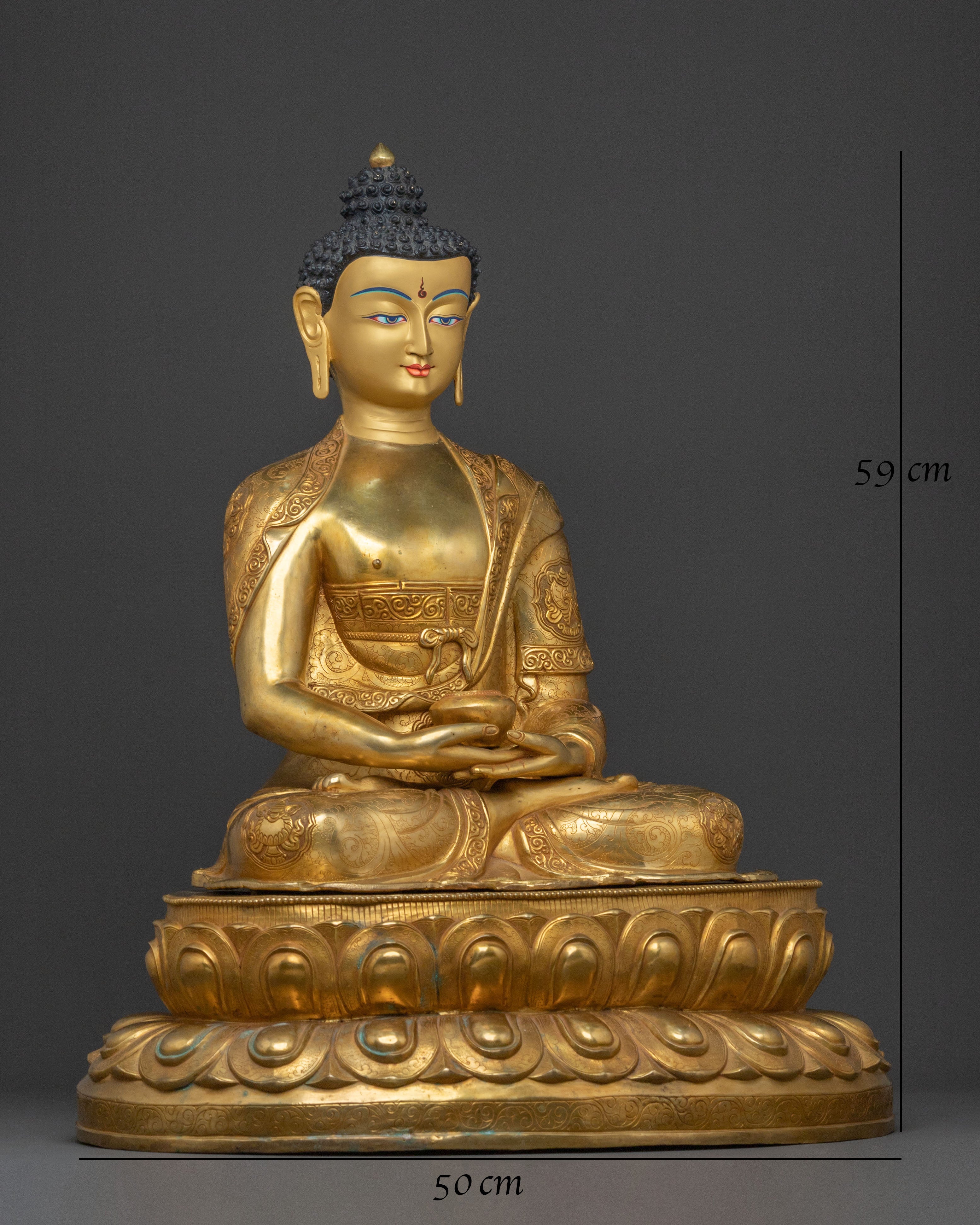 Tibetan Amitabha Statue | Buddhist Deity of Pure Land & Infinite Compassion