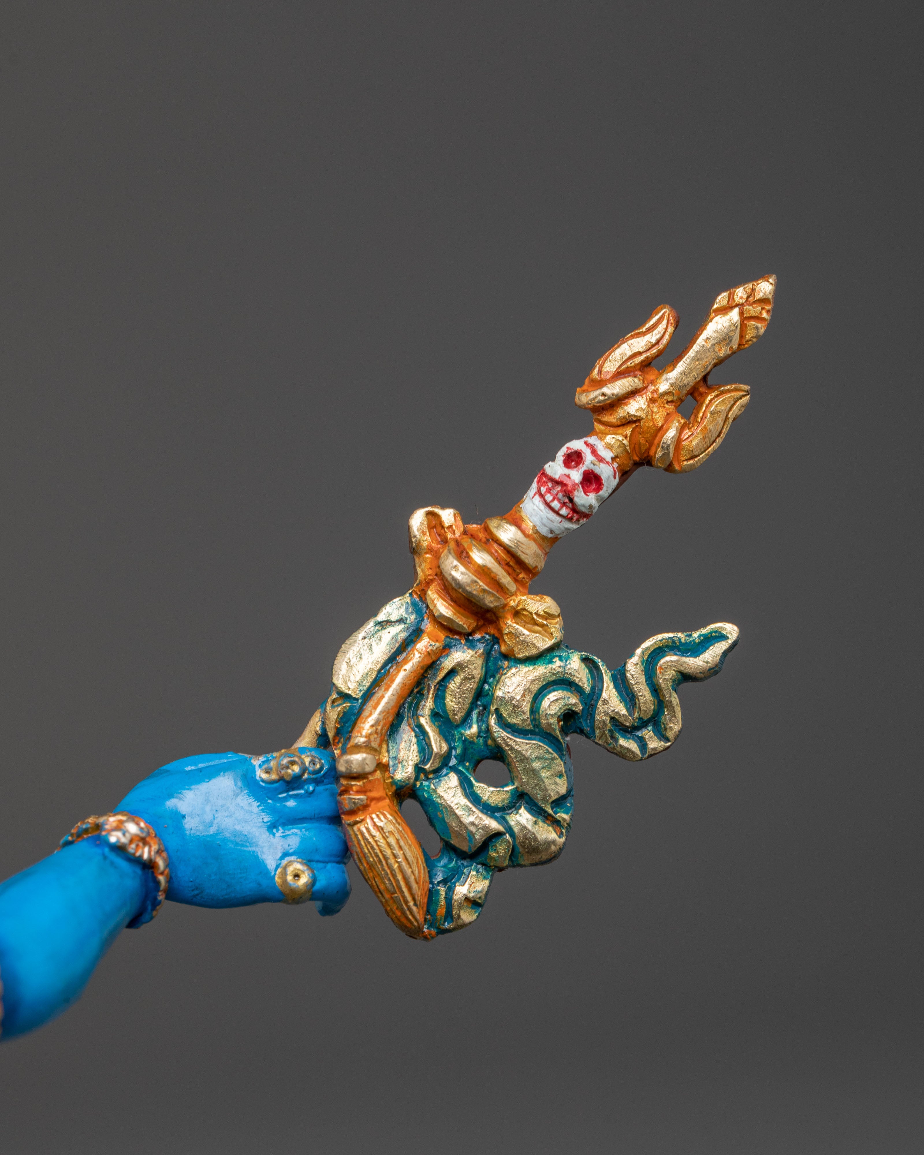 Yama Dharmaraja Sculpture with Copper Body