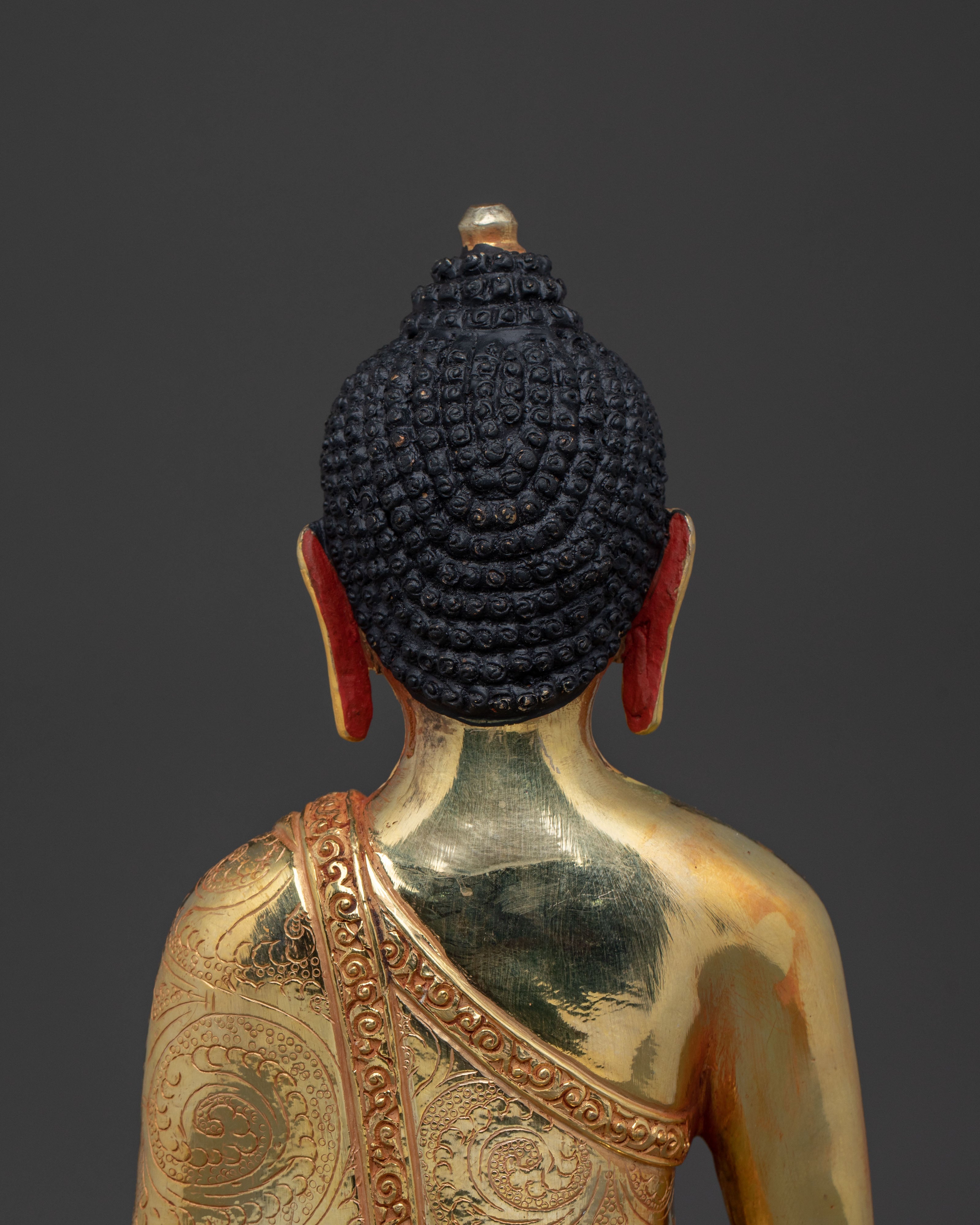 Vajrayana Shakyamuni Buddha Statue | Buddhist Enlightened Teacher Sculpture