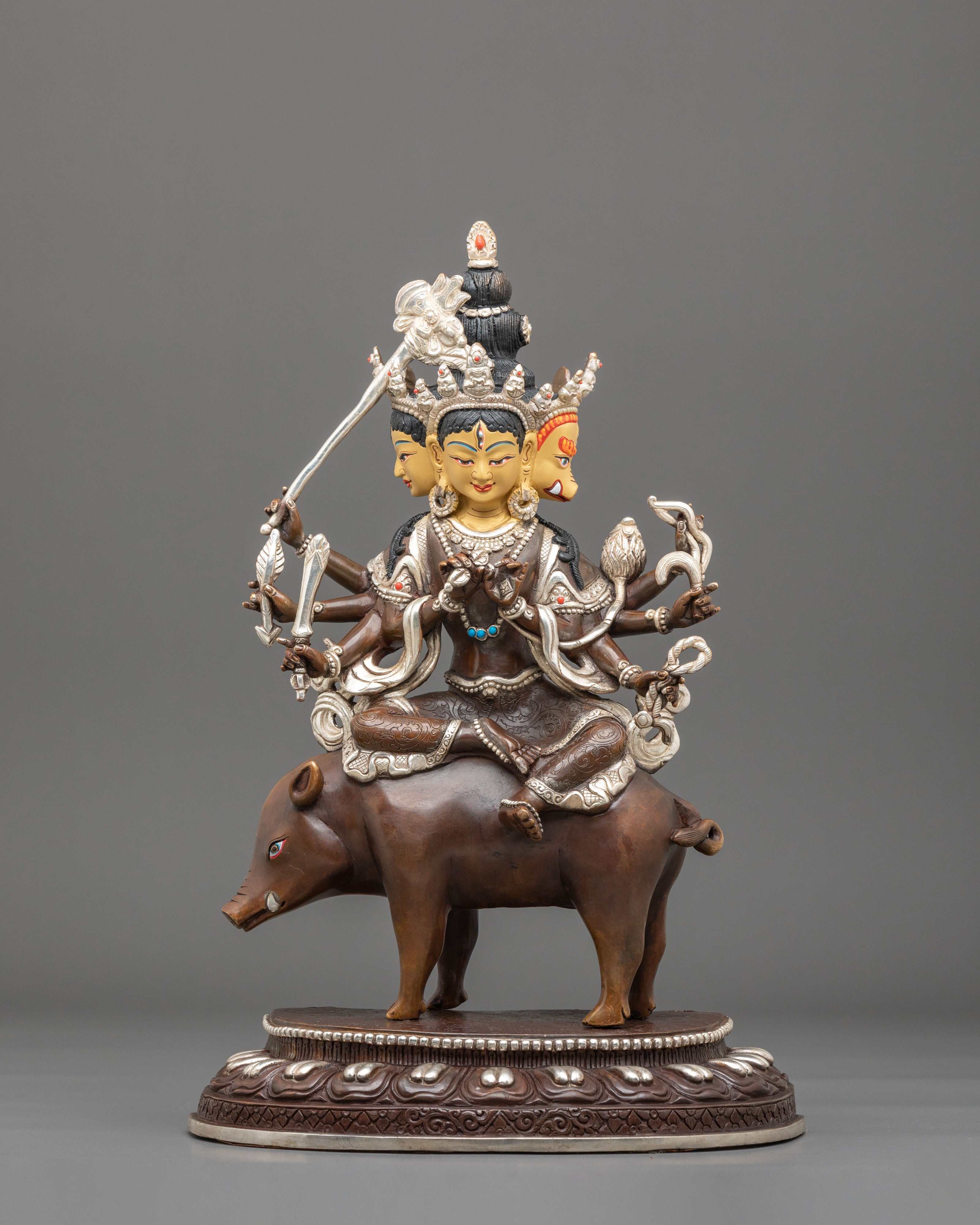 Marici Oxidized Copper Sculpture | Divine Protector
