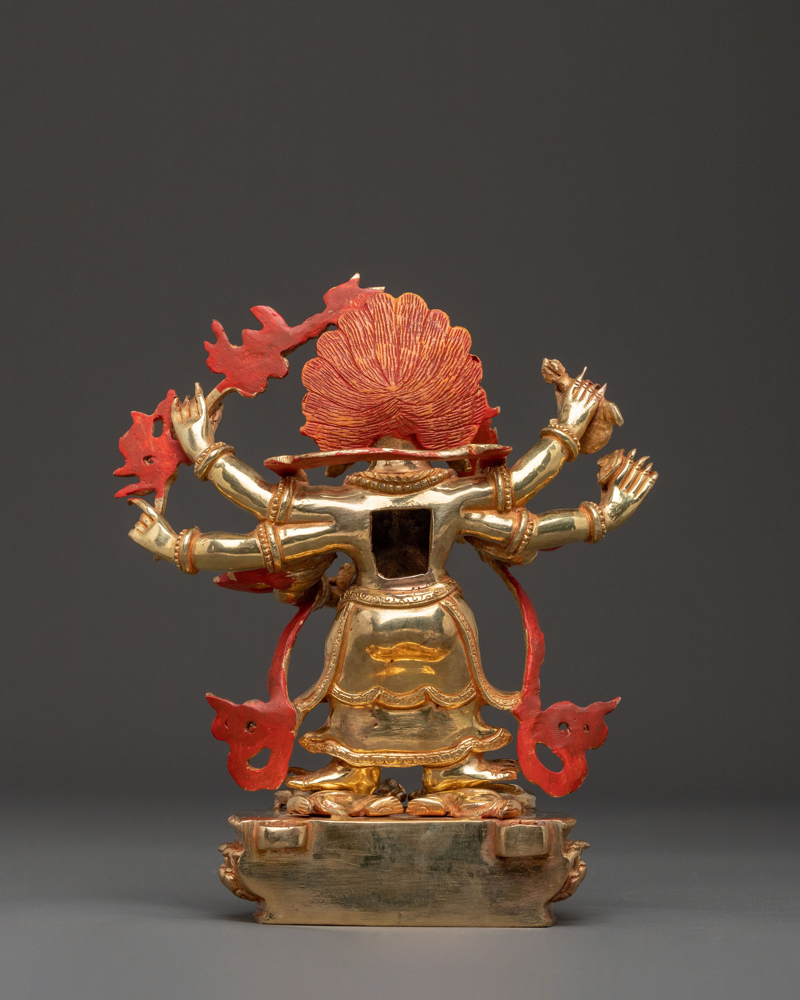 White Mahakala Protector Statue | Home Decor