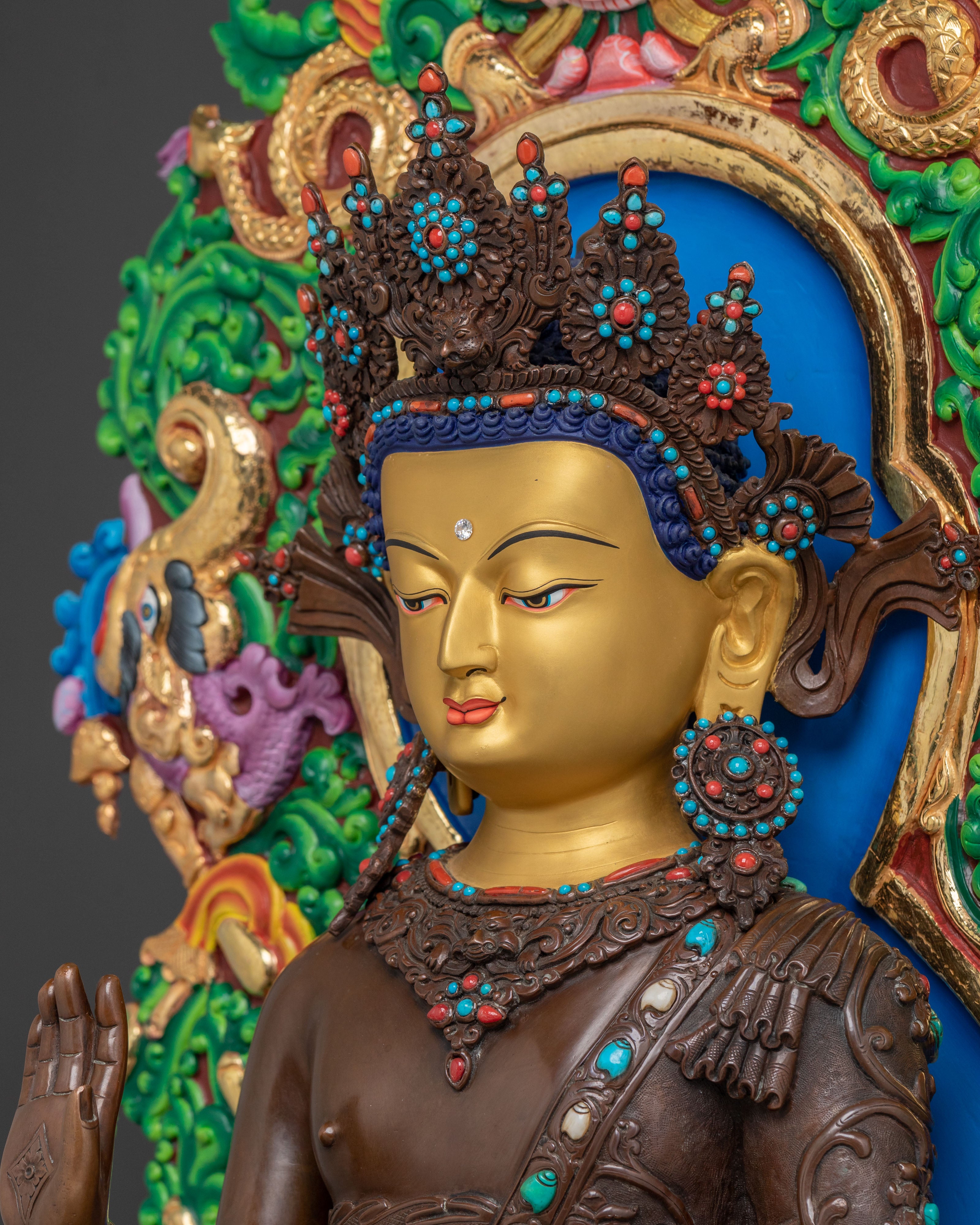 Dipankara Buddha Sacred Figurine | Symbol of Wisdom and Enlightenment