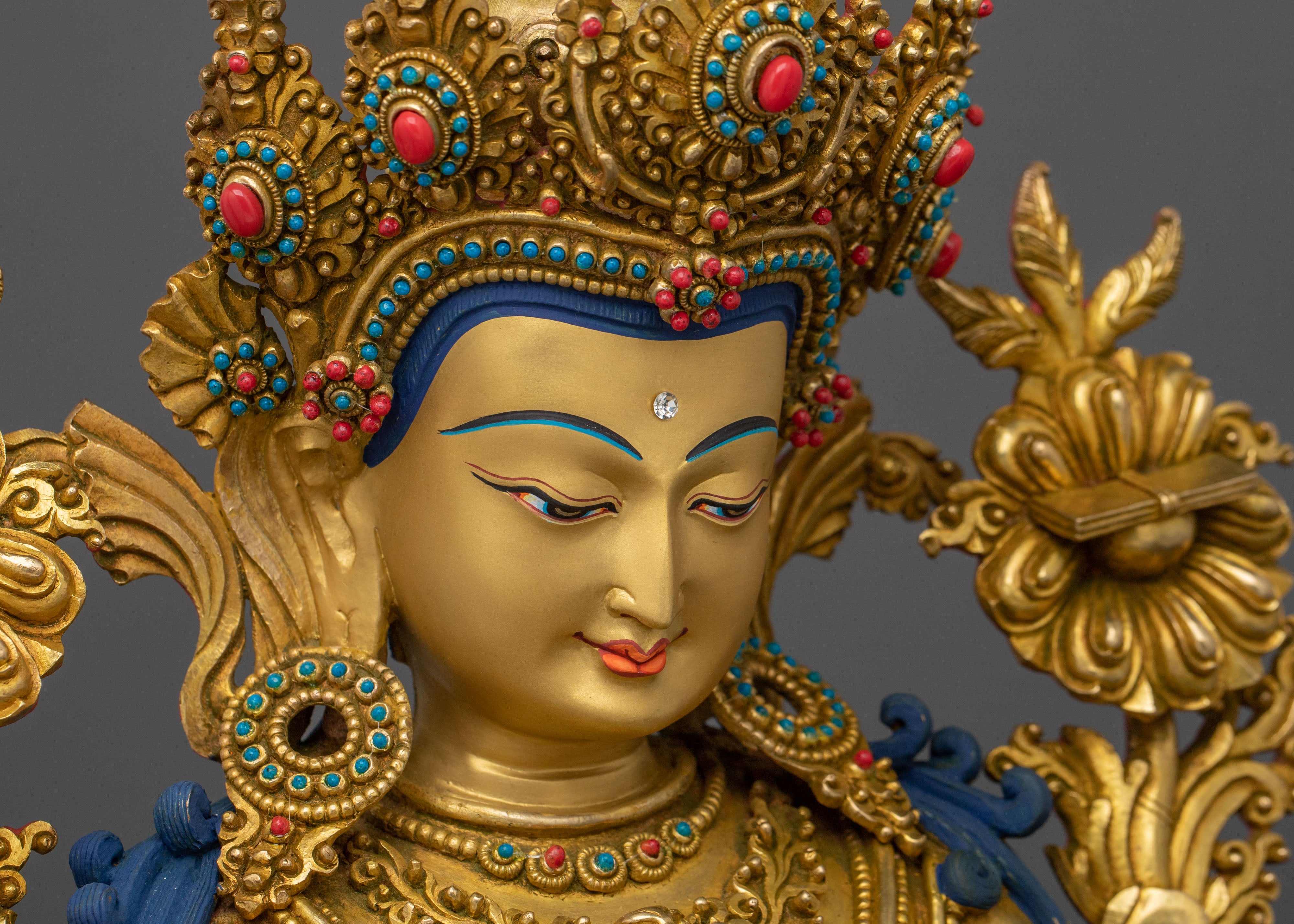 Tikshna Manjushri Wisdom Statue | Buddhist Deity of Sharp Awareness