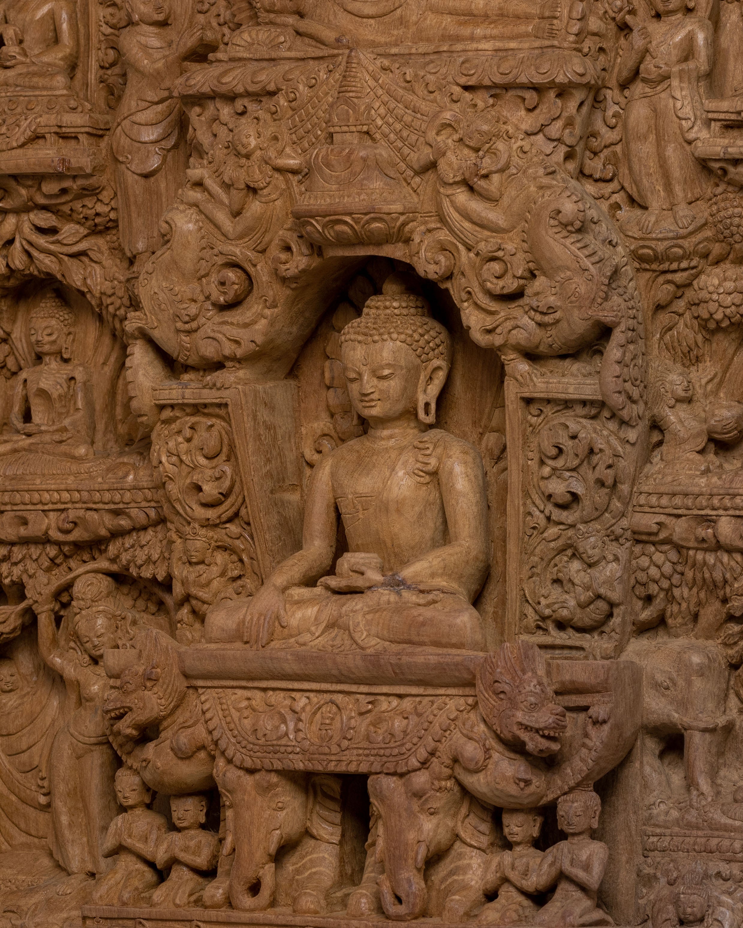 Shakyamuni Buddha Spiritual Statue | Wooden Body