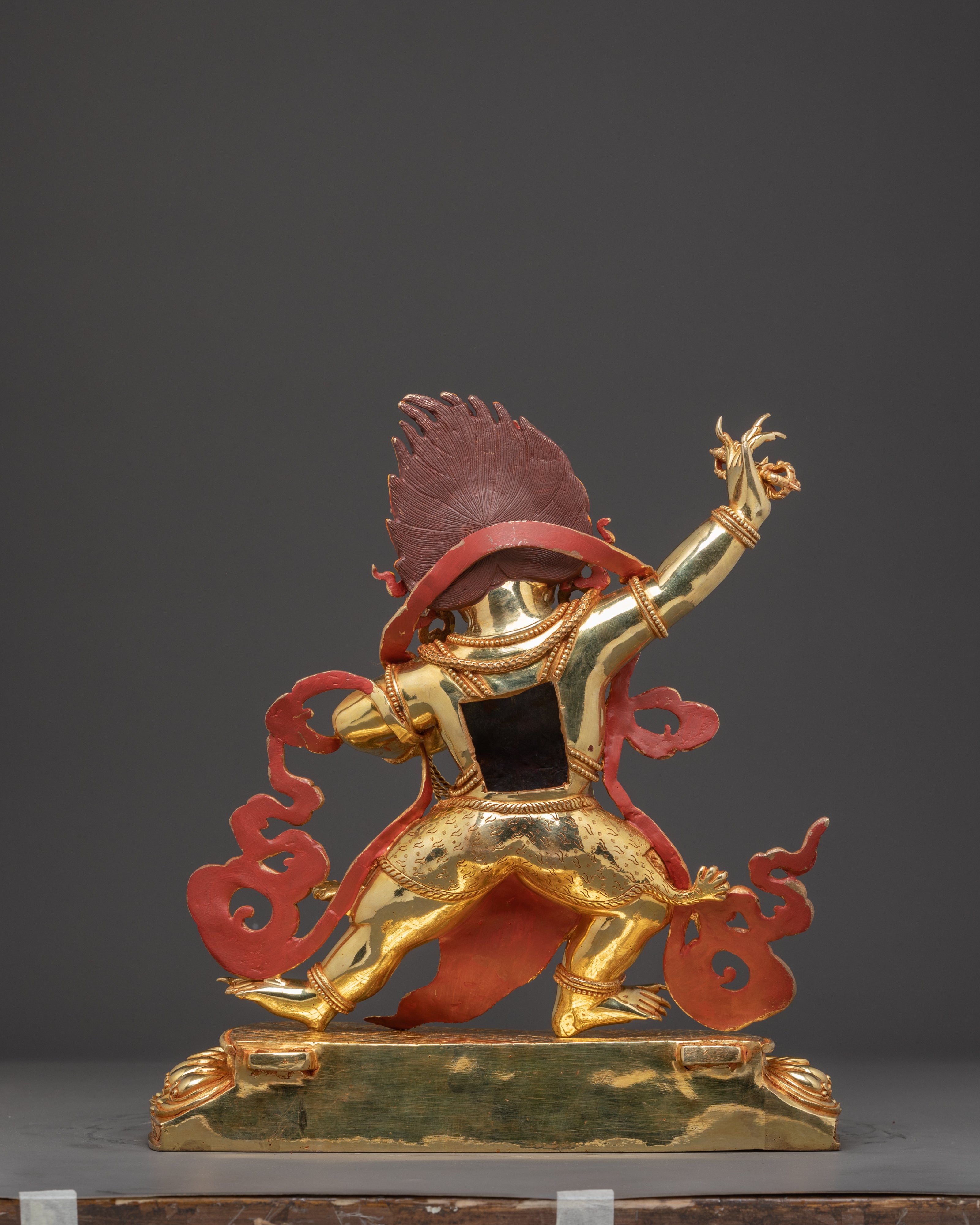 Golden Statue of Bodhisattva Vajrapani | Protector Deity