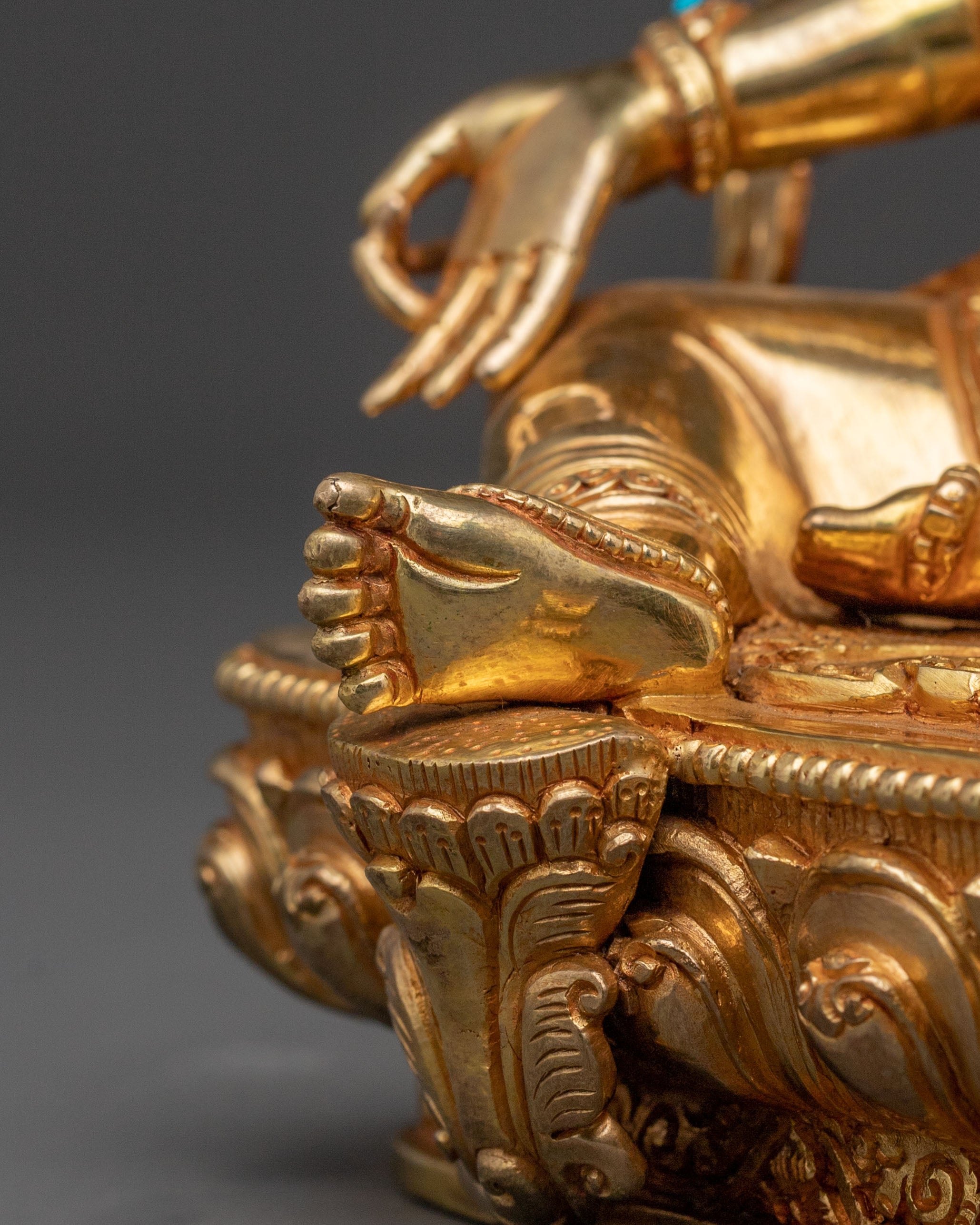 Handcrafted Blessing Statue of Green Tara