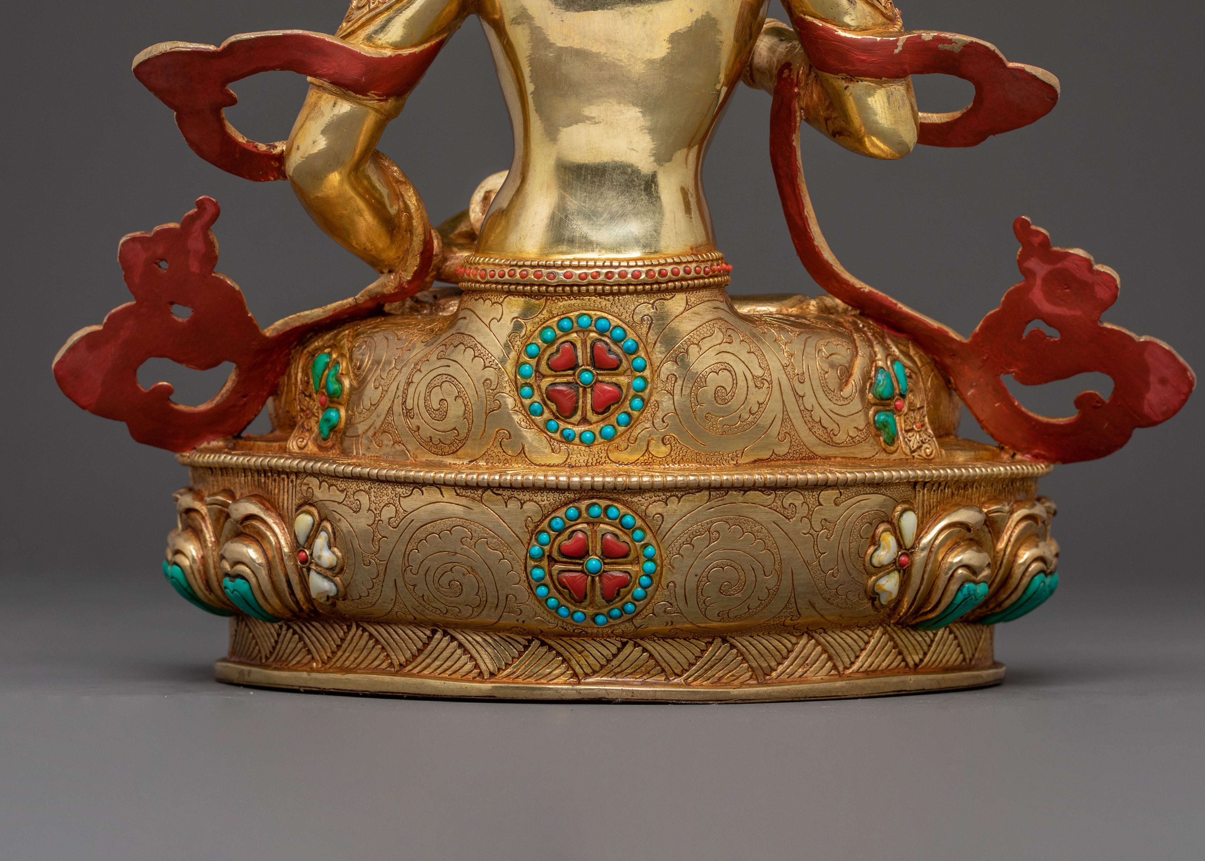 Vajrasattva Statue for Altar Decor – Masterpiece in 24K Gold