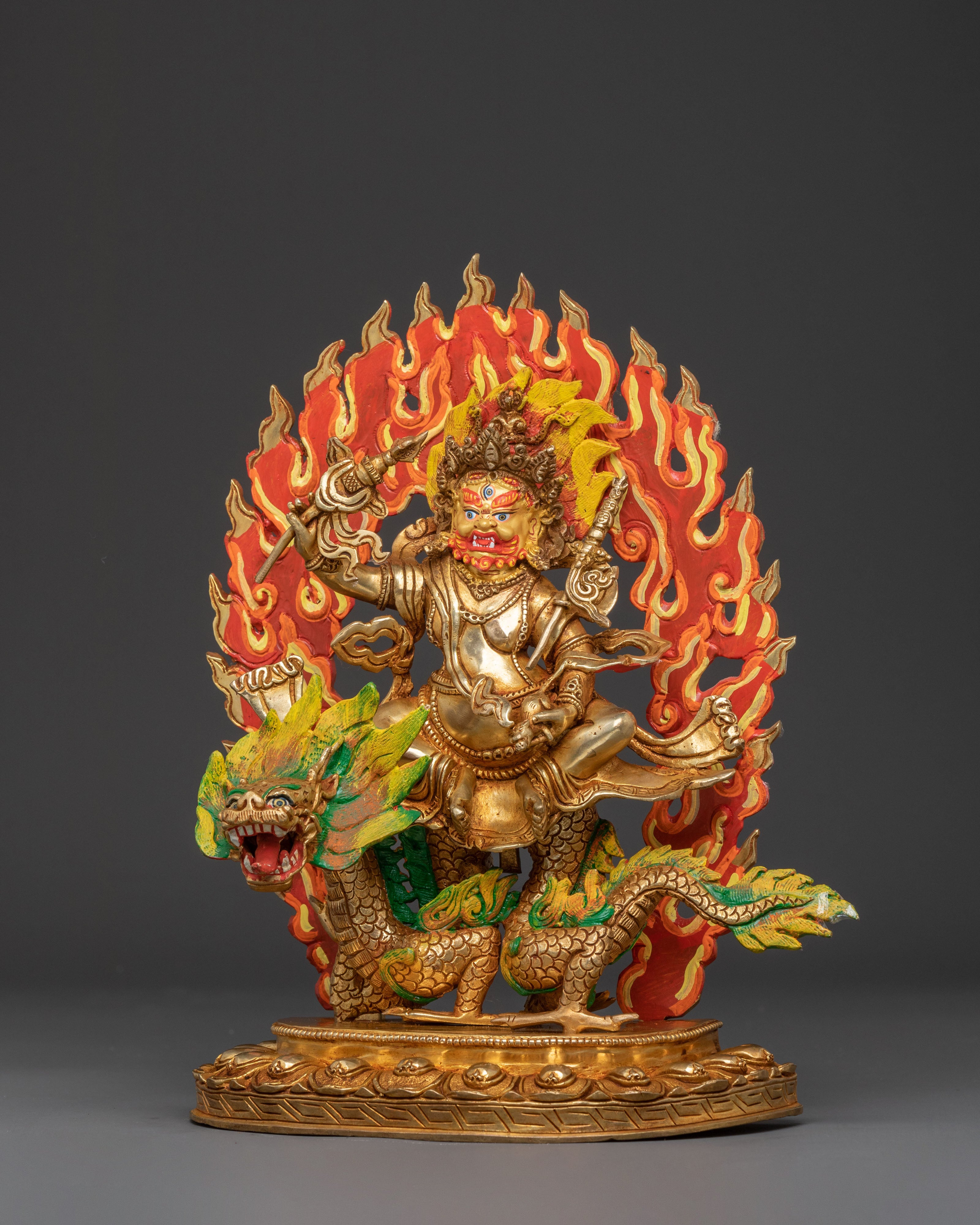 White Dzambhala Altar Statue — Spiritual Art