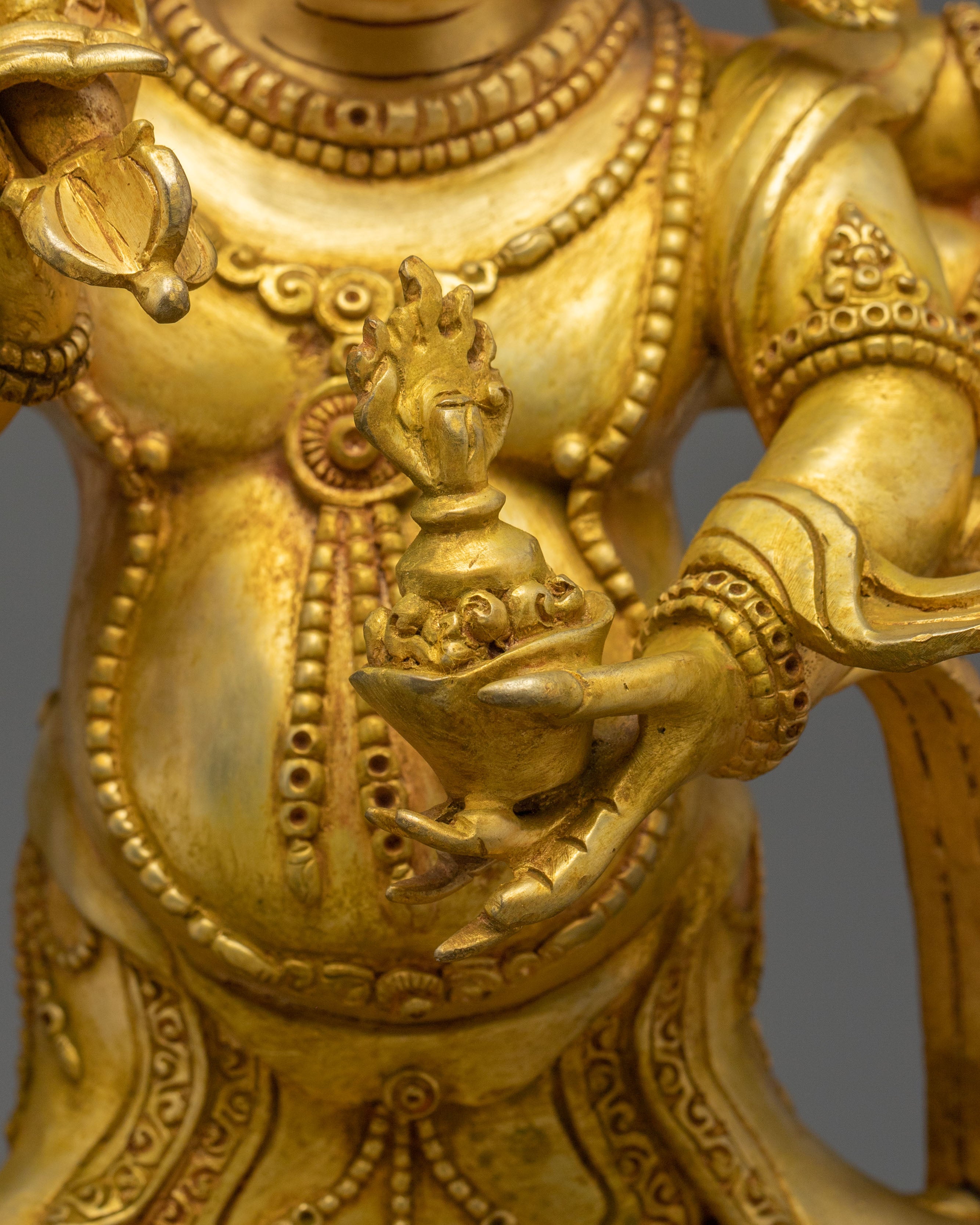White Mahakala Sculpture | Tibetan Buddhist Protector